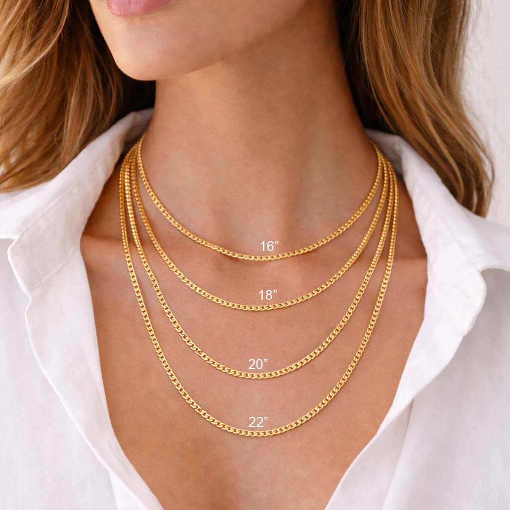 18K Gold Plated Cuban Link Chain