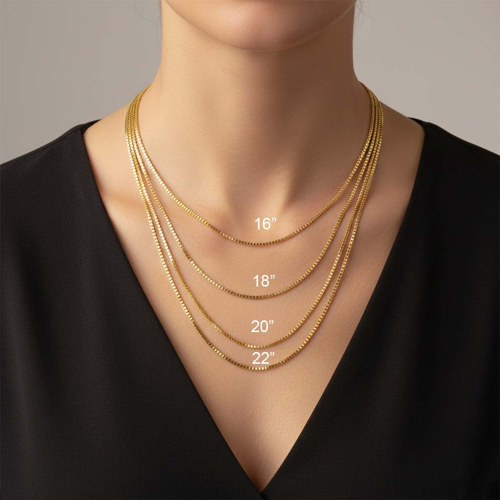 18K Gold Plated Box Chain