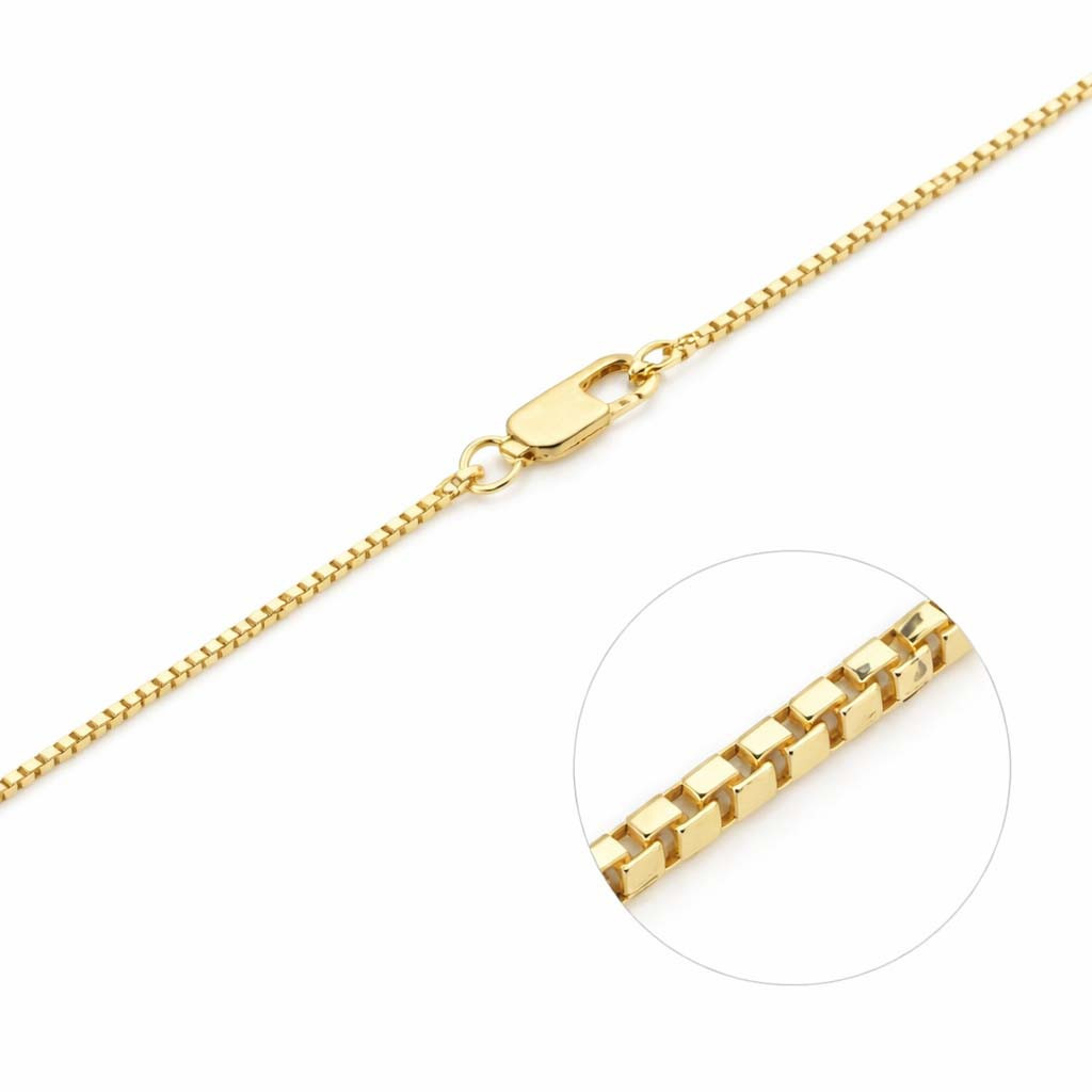 18K Gold Plated Box Chain