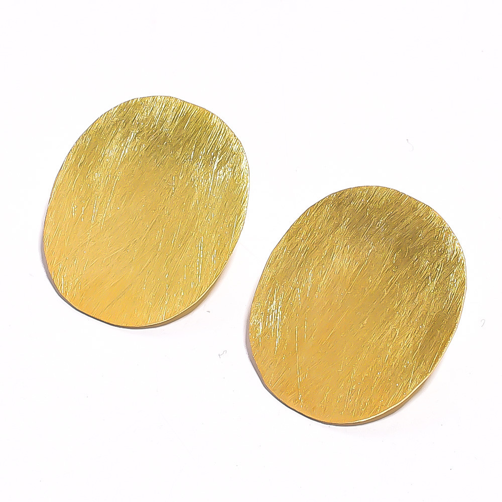 18K Gold Plated Plain Earring Handmade Fashion Earrings