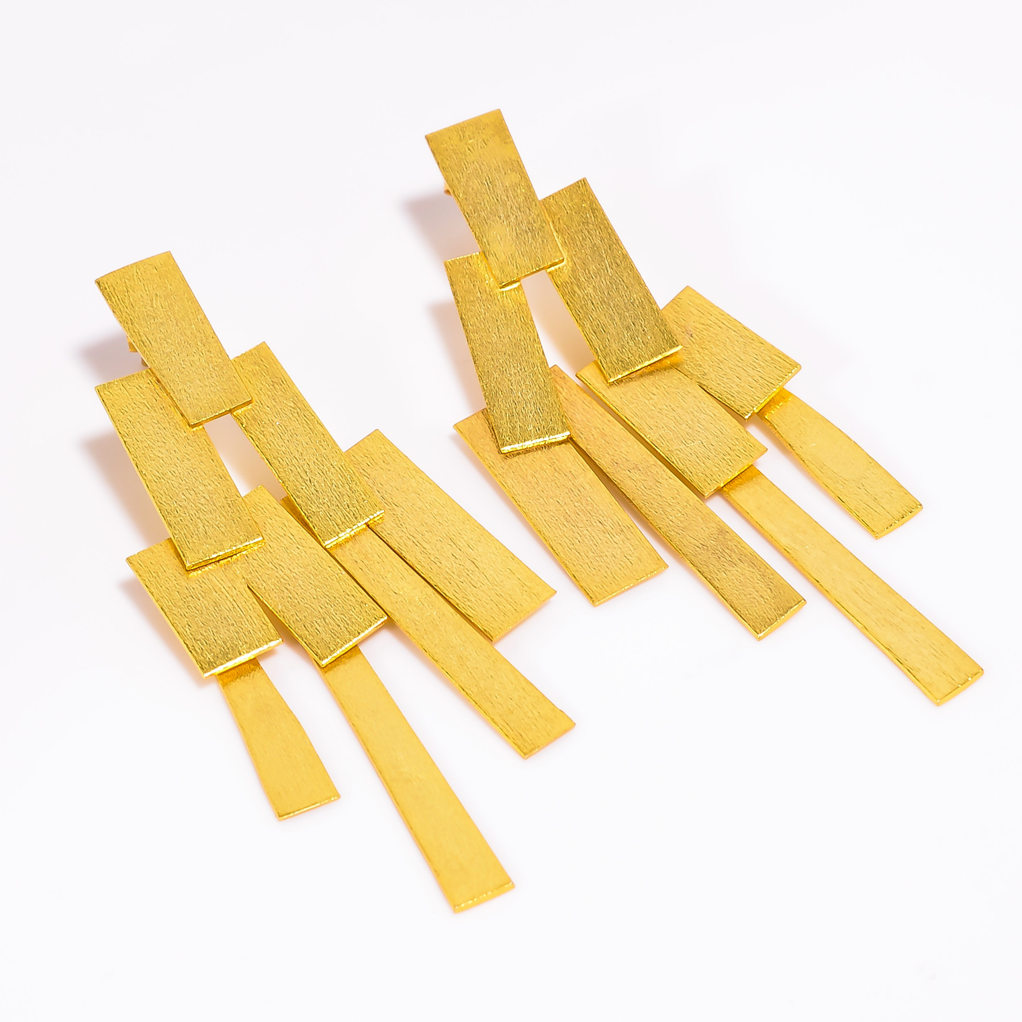 18K Gold Plated Plain Earring Handmade Fashion Earrings