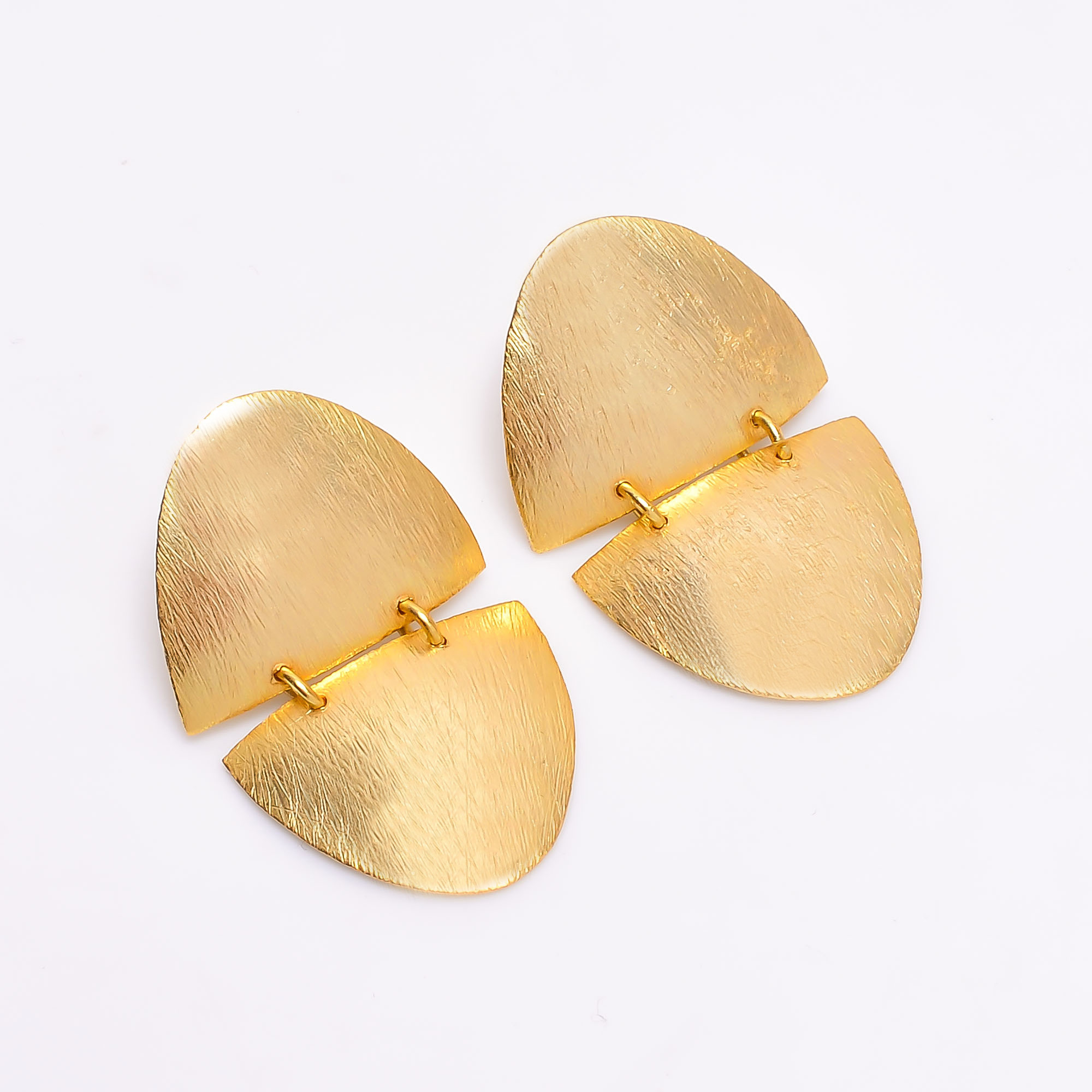 18K Gold Plated Plain Earring Handmade Fashion Earrings