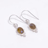 Labradorite Gemstone 925 Sterling Silver Drop Earrings