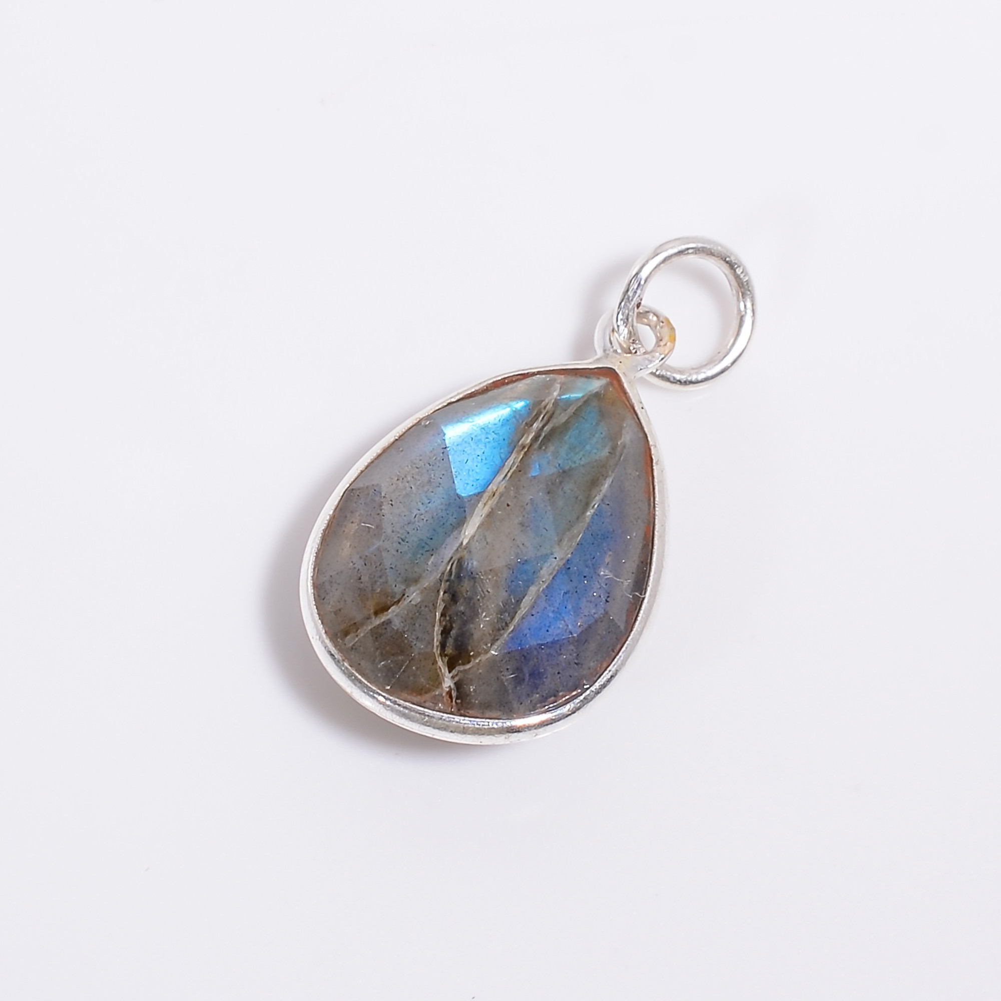 Pear Cut Gemstone 925 Sterling Silver Pendant