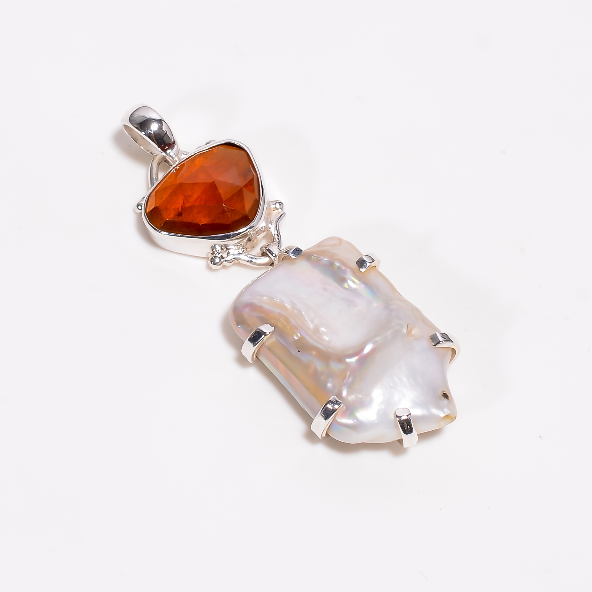 Baroque Pearl 925 Sterling Silver Pendant