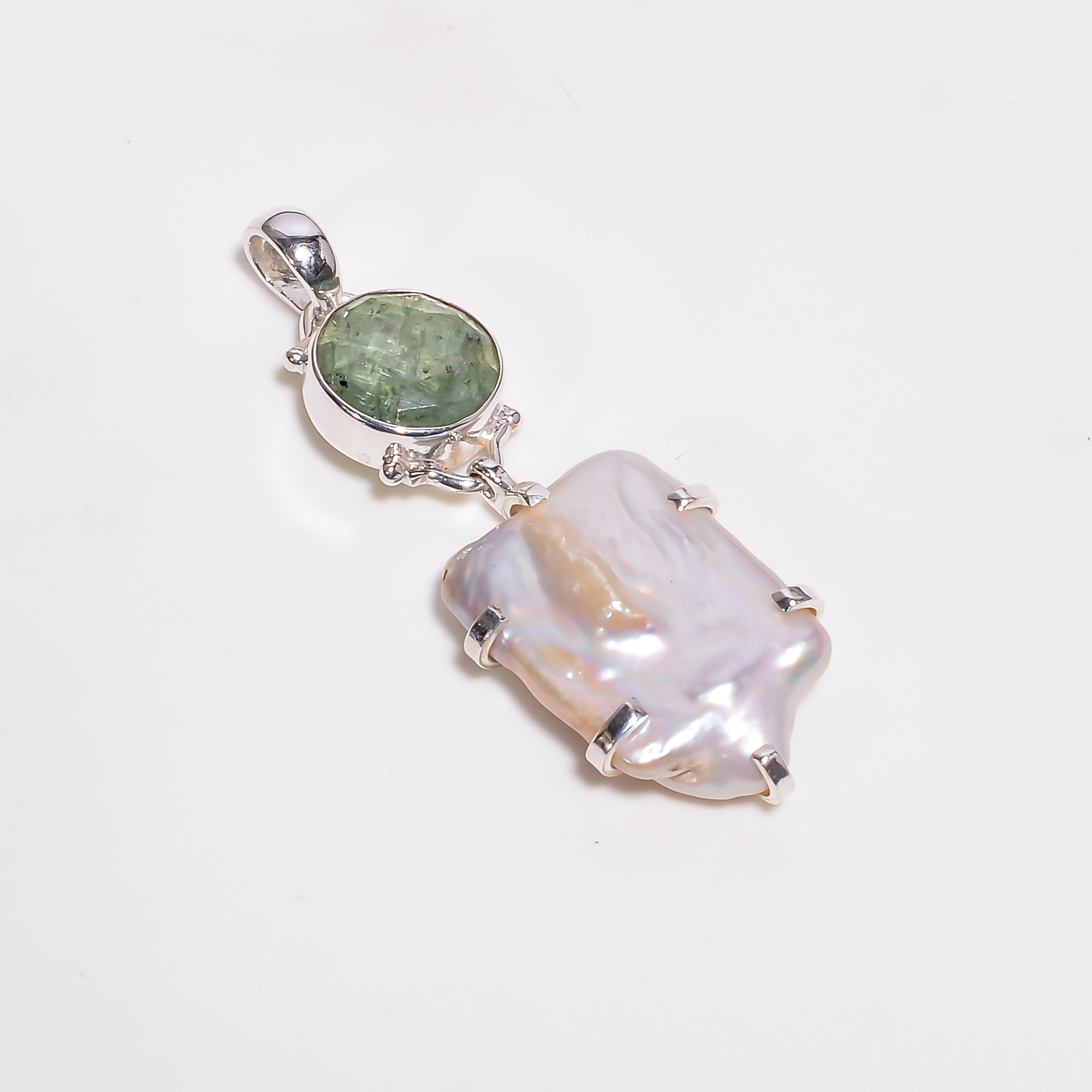 Baroque Pearl 925 Sterling Silver Pendant