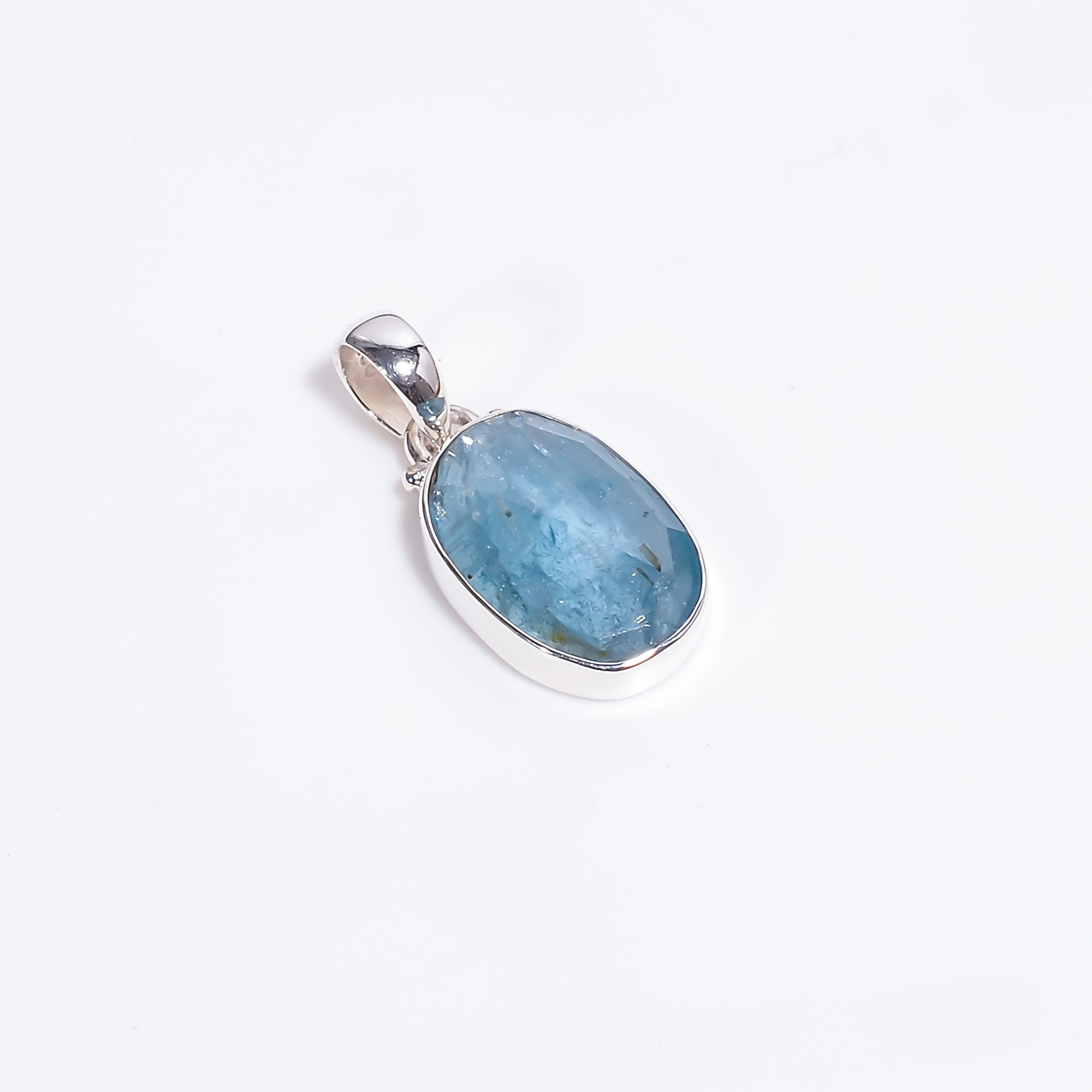 Rose Cut Gemstone 925 Sterling Silver Pendant