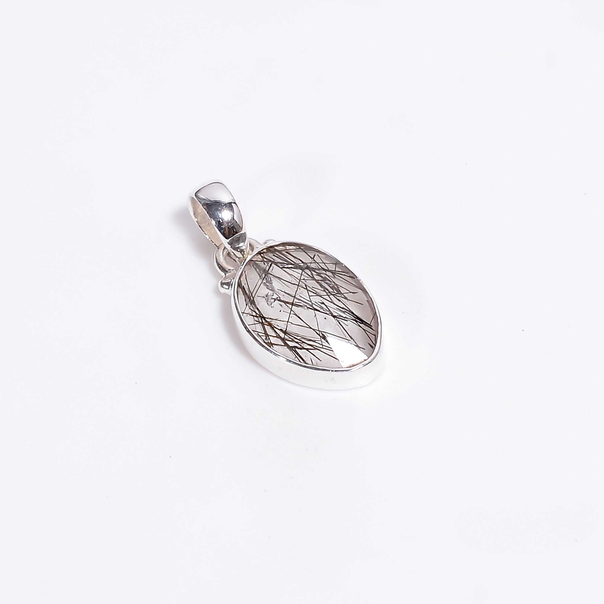 Rose Cut Gemstone 925 Sterling Silver Pendant