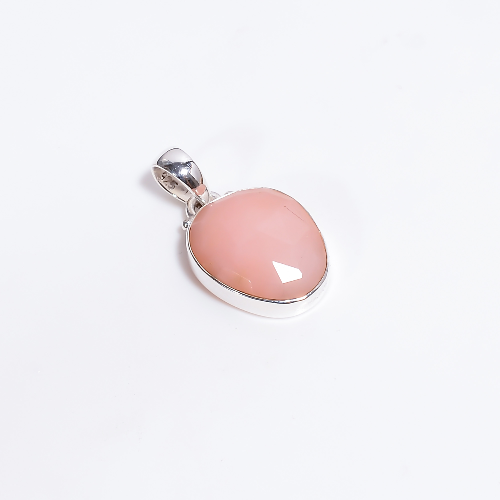 Rose Cut Gemstone 925 Sterling Silver Pendant