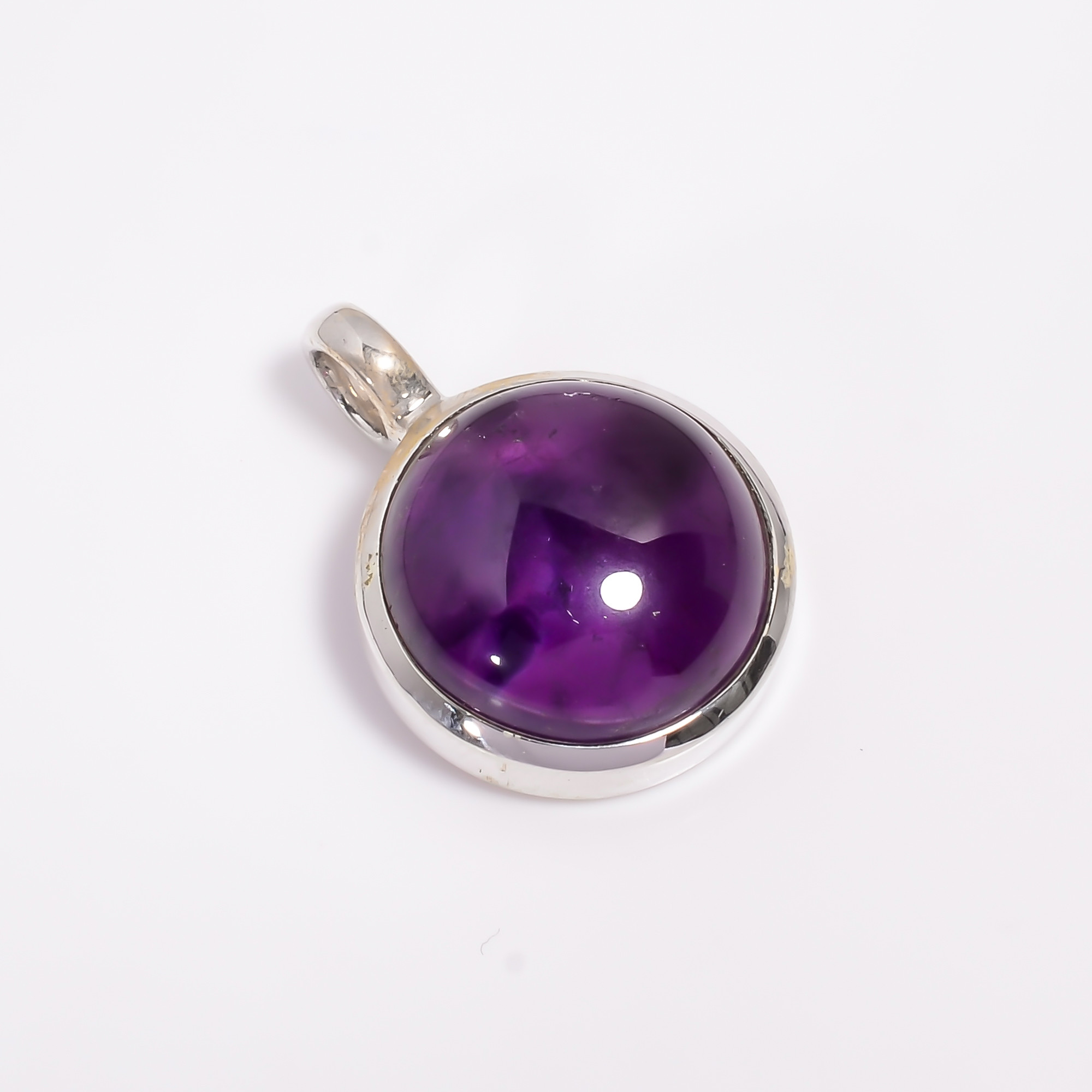 925 Sterling Silver Pendant Amethyst Gemstone Pendant