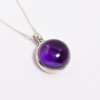Amethyst Gemstone 925 Sterling Silver Pendant Necklace