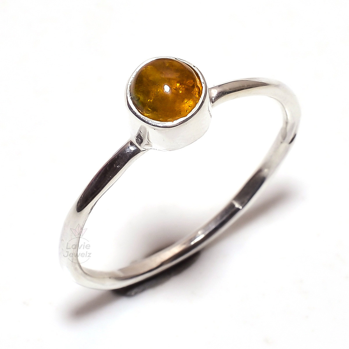 Tourmaline Gemstone 925 Sterling Silver Ring Size 8