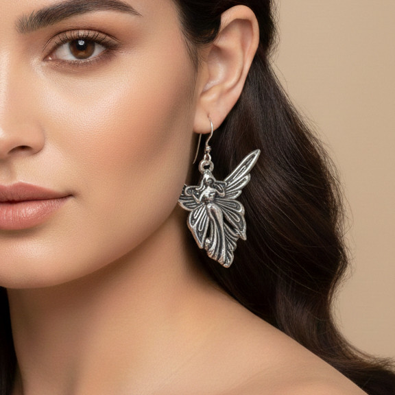 Mix Assorted Designs Oxidized Earrings - 925 Silver Plated Mixed Sizes