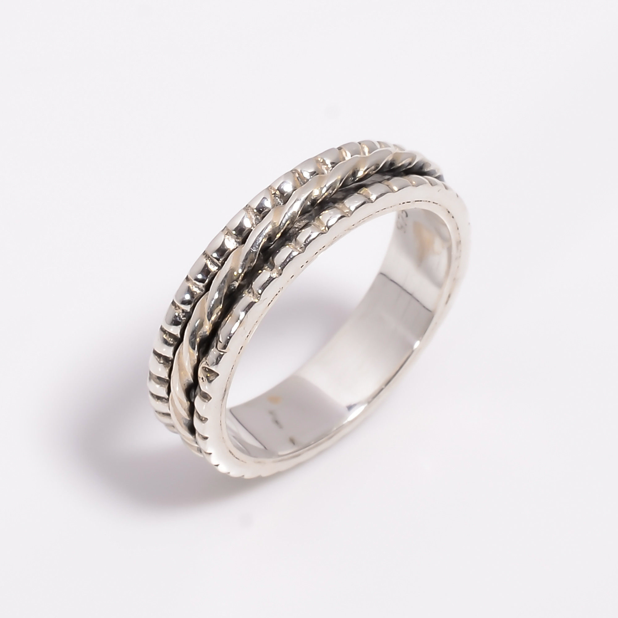 925 Sterling Silver Meditation Spinner Rings