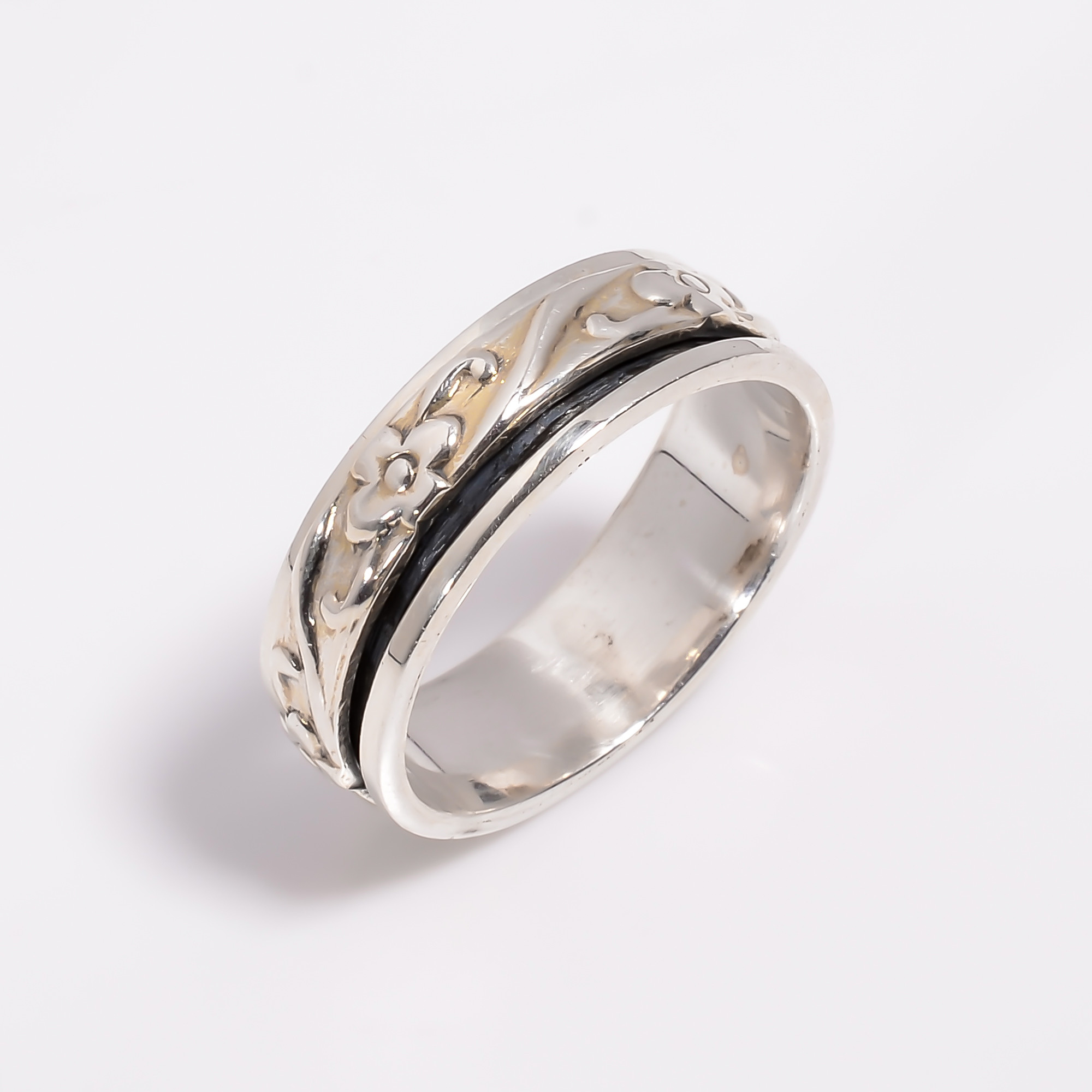 925 Sterling Silver Meditation Spinner Rings