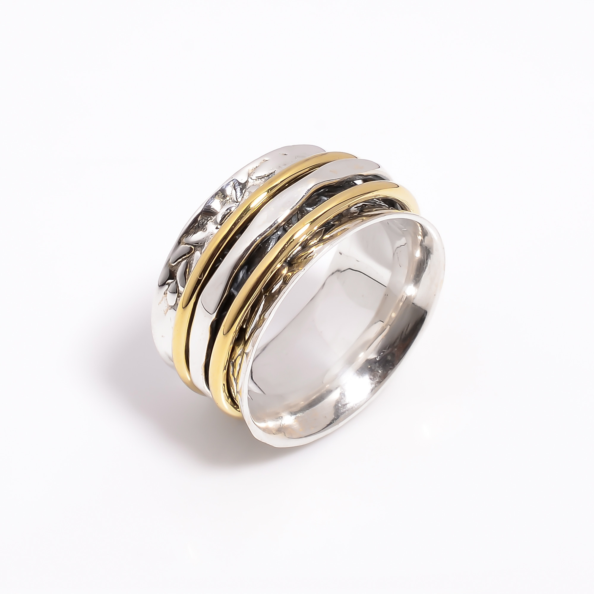 925 Sterling Silver Meditation Spinner Rings