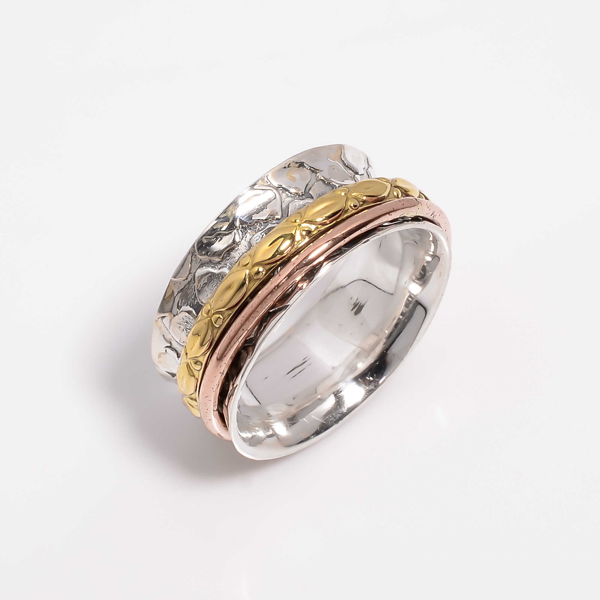 925 Sterling Silver Meditation Spinner Rings