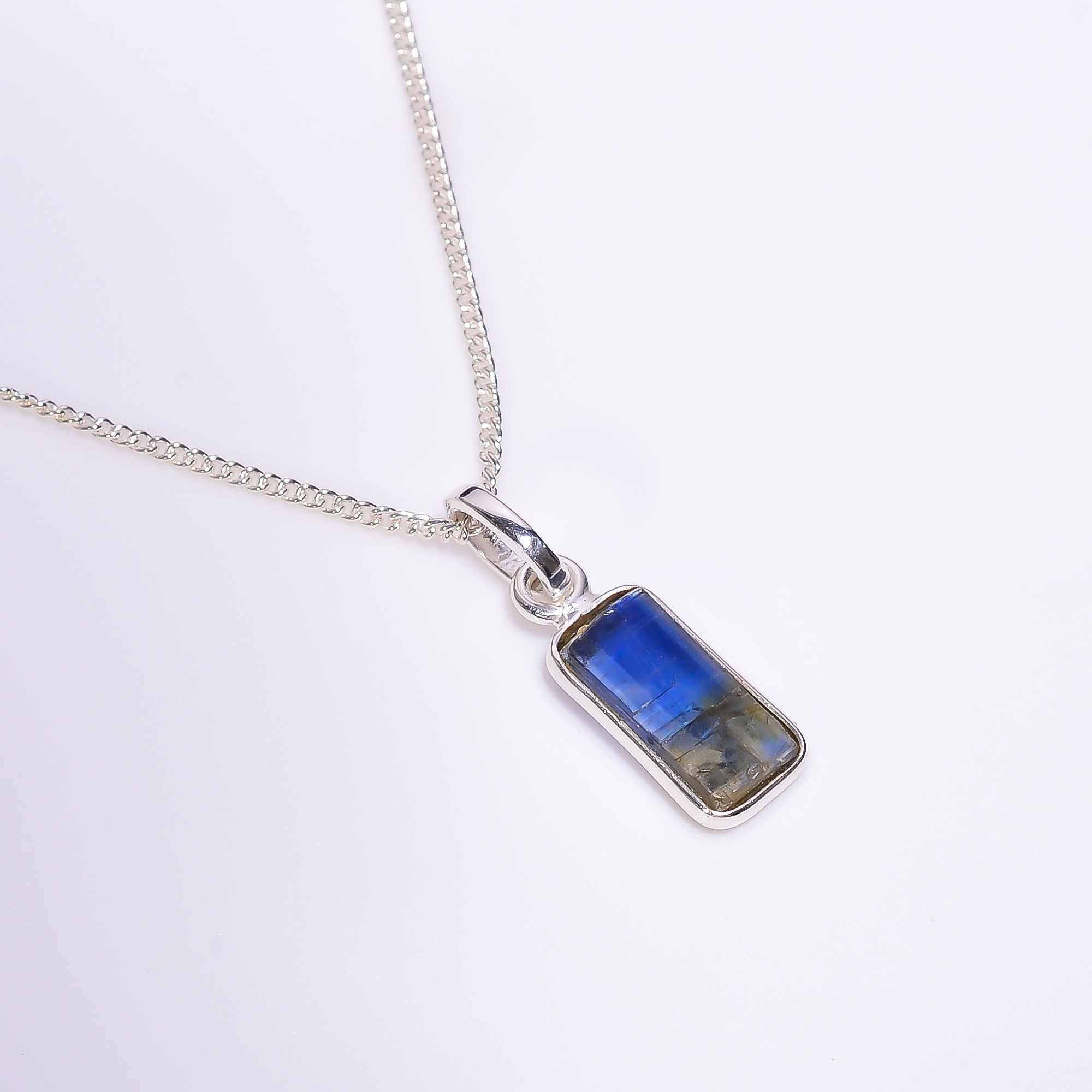 Natural Gemstone 925 Sterling Silver Necklace