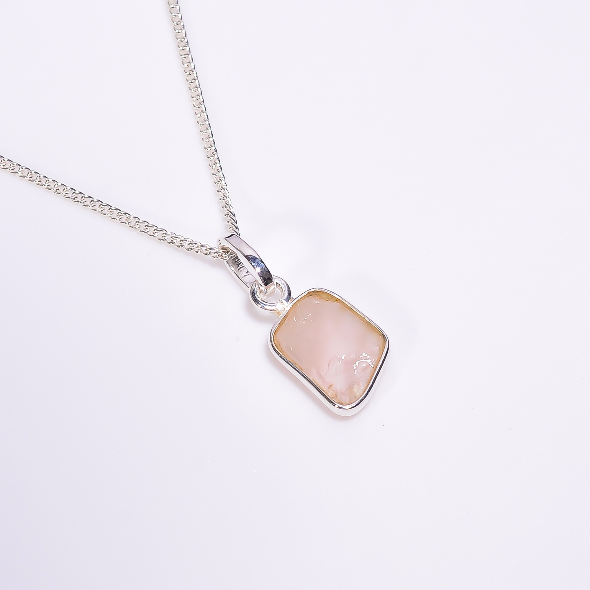 Natural Gemstone 925 Sterling Silver Necklace