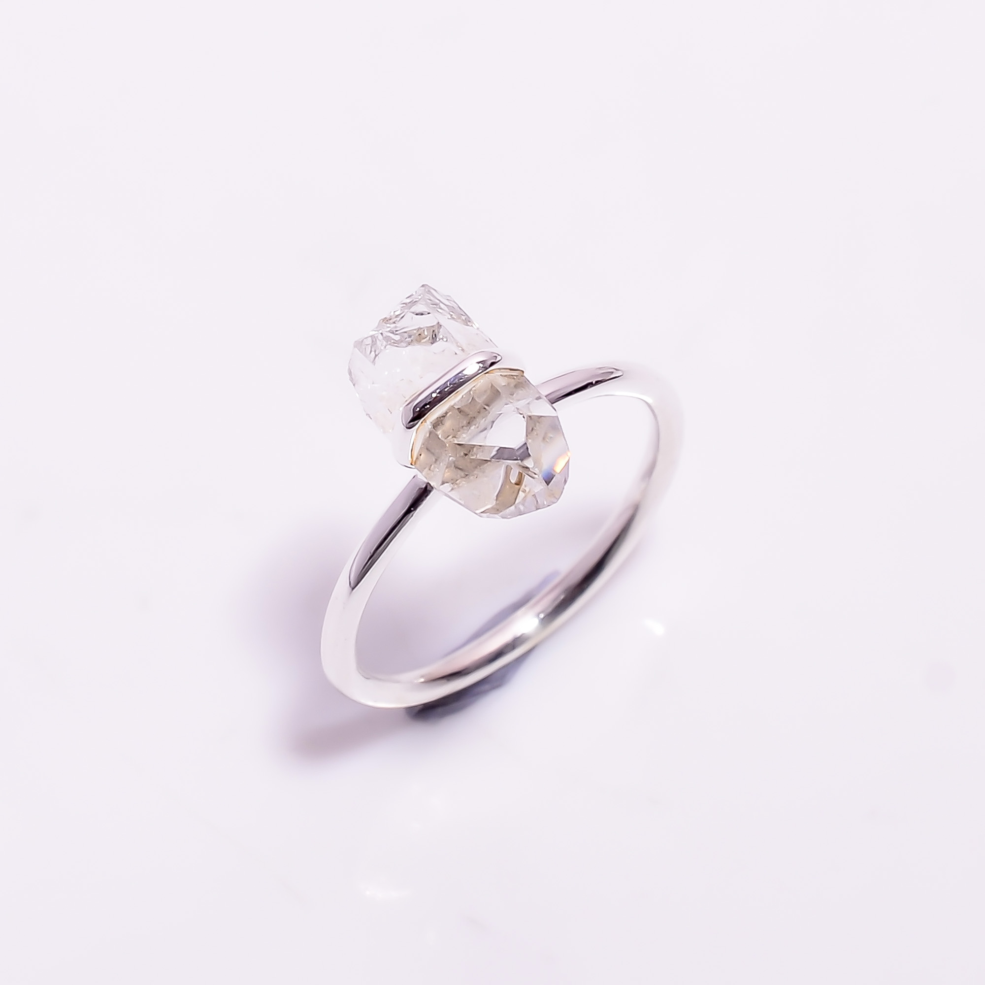 Crystal Raw Gemstone 925 Sterling Silver Ring