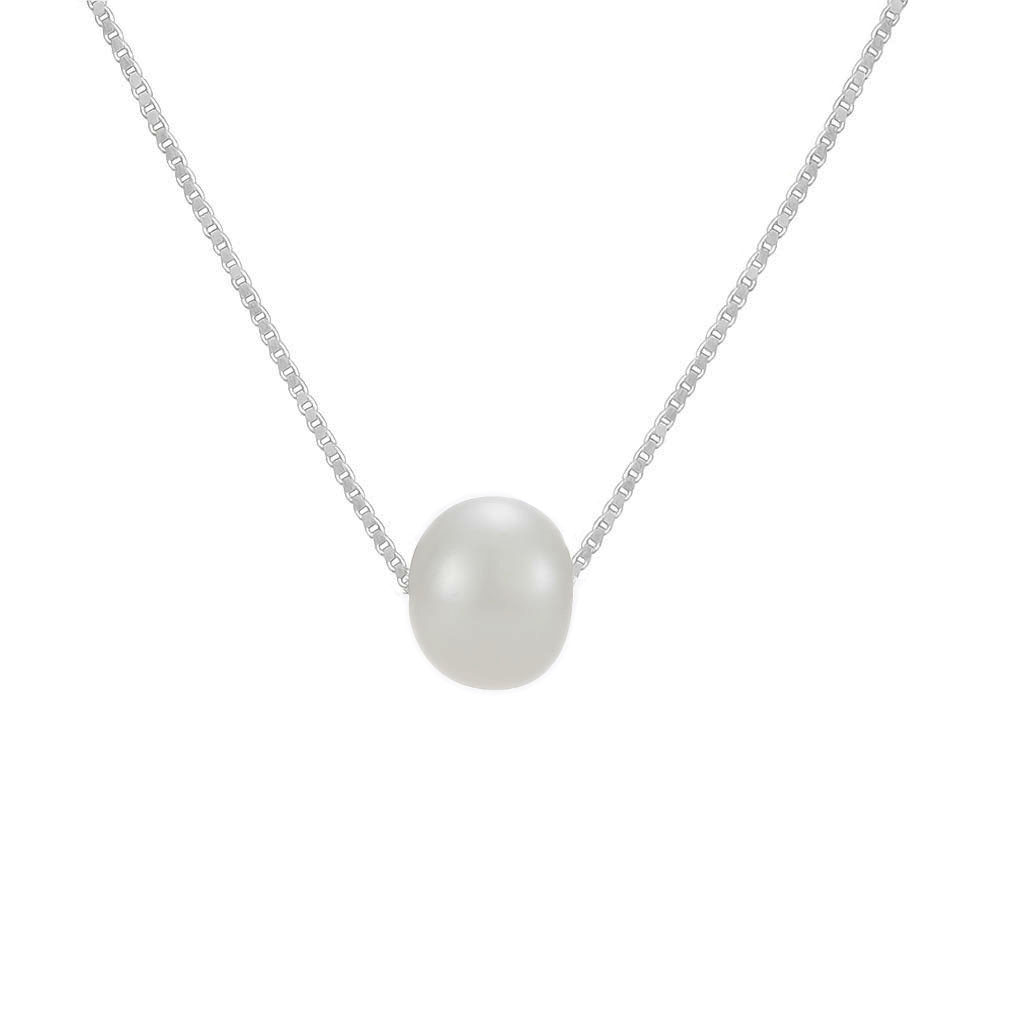 925 Sterling Silver Pearl Necklace