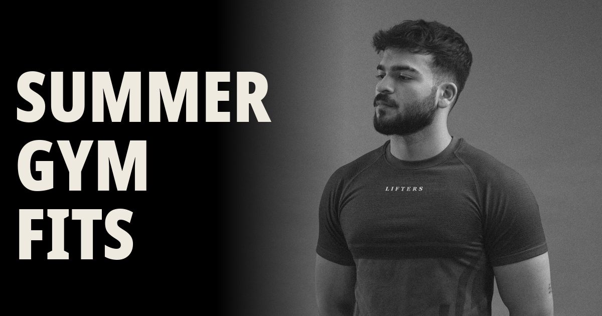 Man in a breathable Lifters t-shirt on the cover of the Lifters blog guide to gym clothes for Indian summers