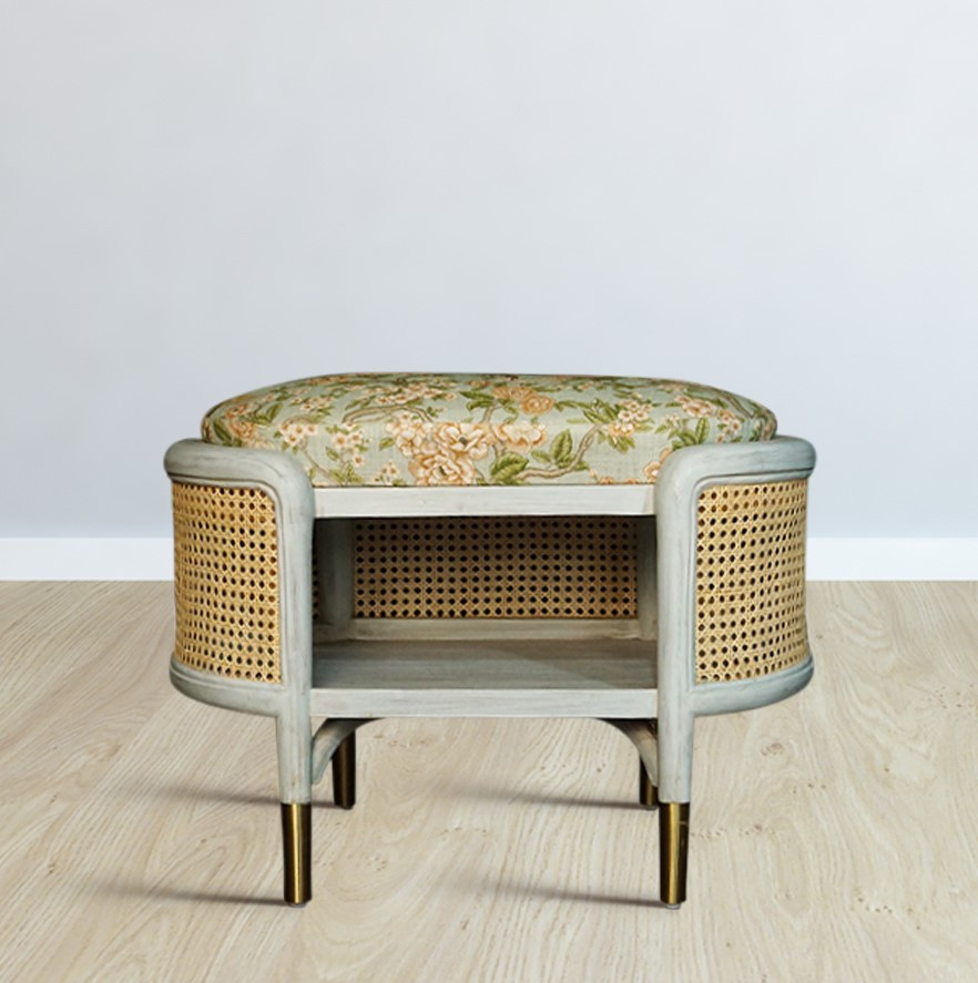 Churro Woven Ottoman