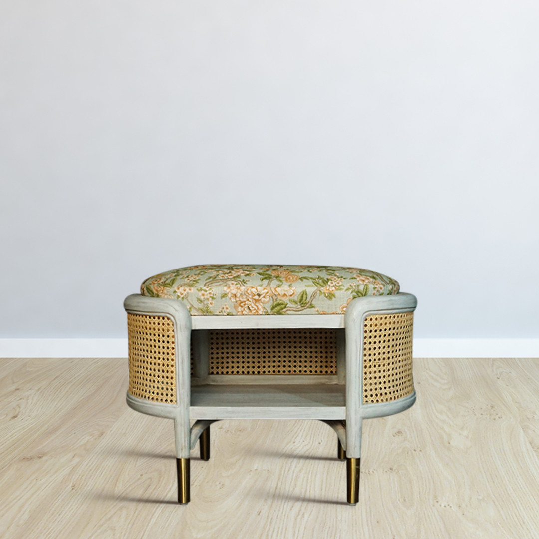 Churro Woven Ottoman