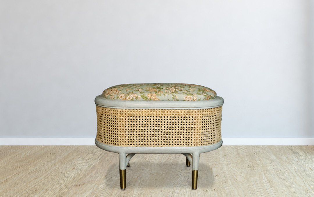 Churro Woven Ottoman