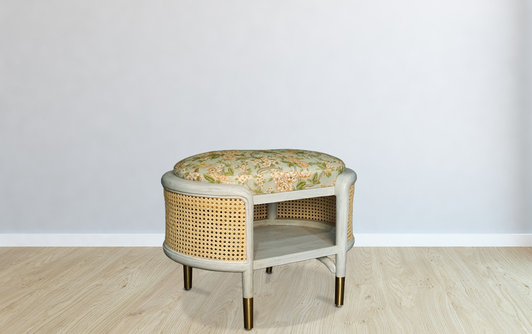 Churro Woven Ottoman