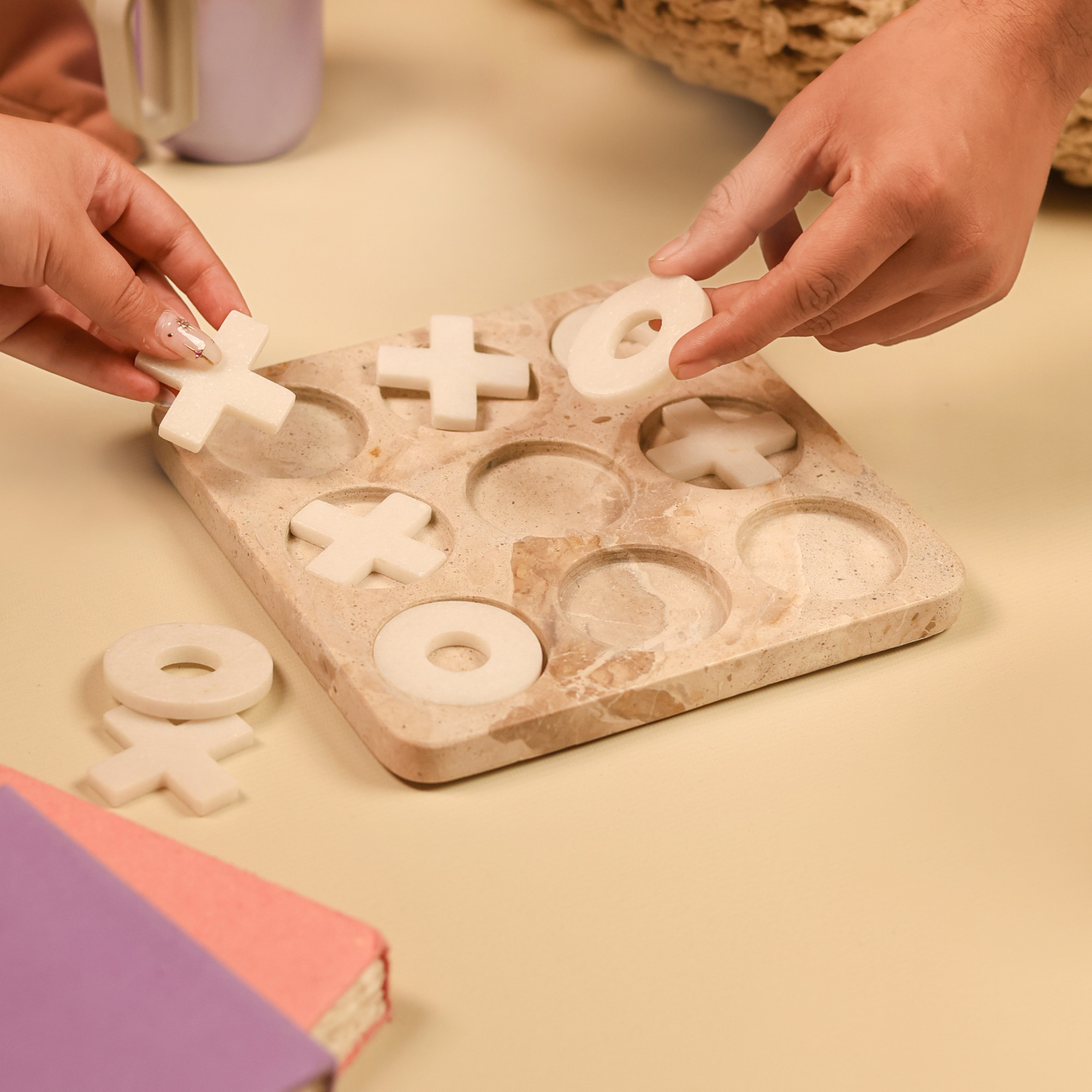 Marble Tic Tac Toe Game