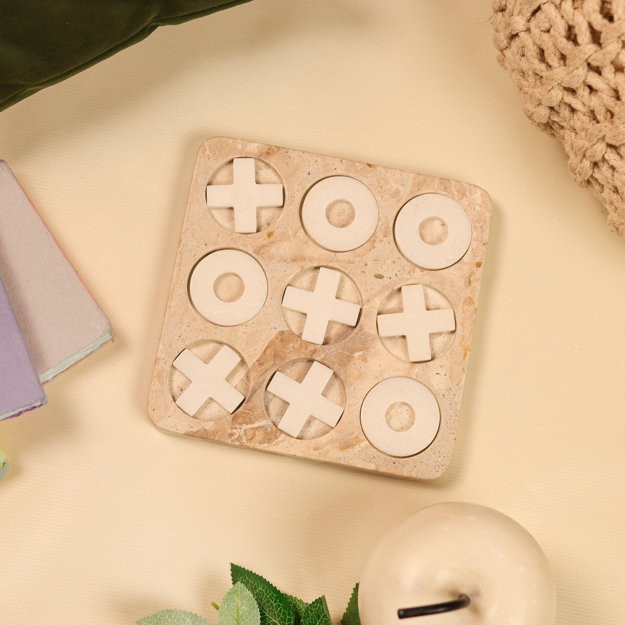Marble Tic Tac Toe Game