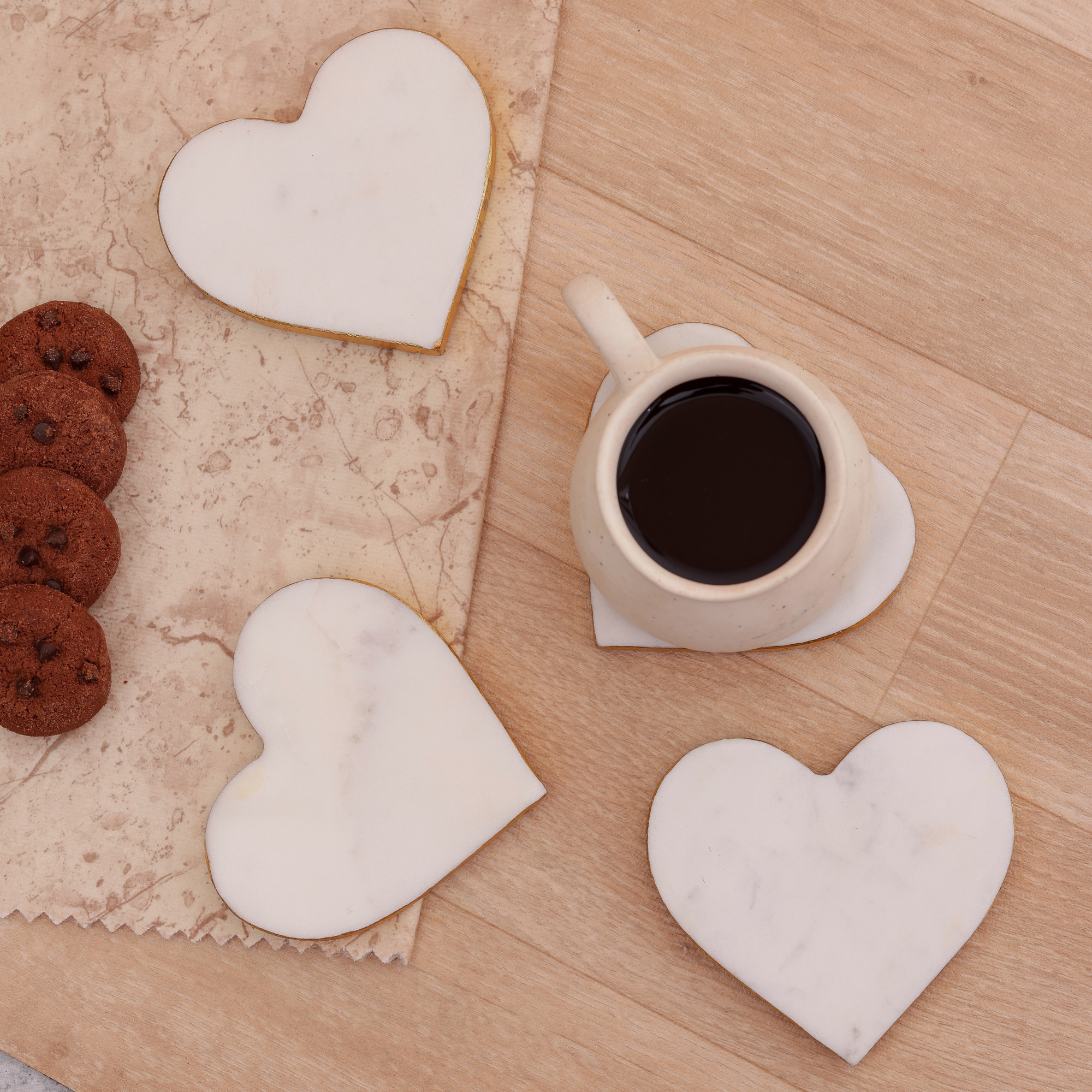 Heart Coaster set of 4