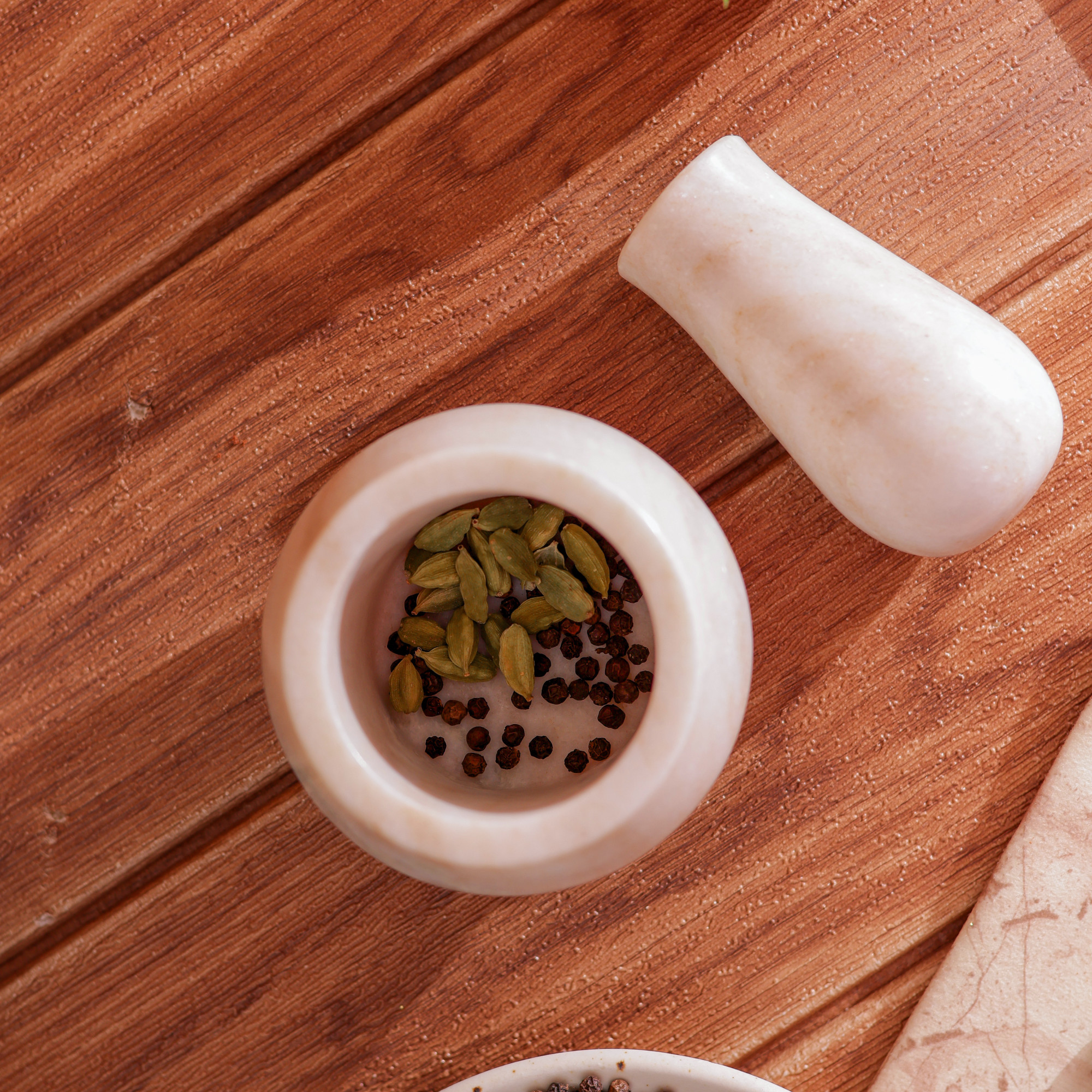 Classic Marble Mortar Pestle