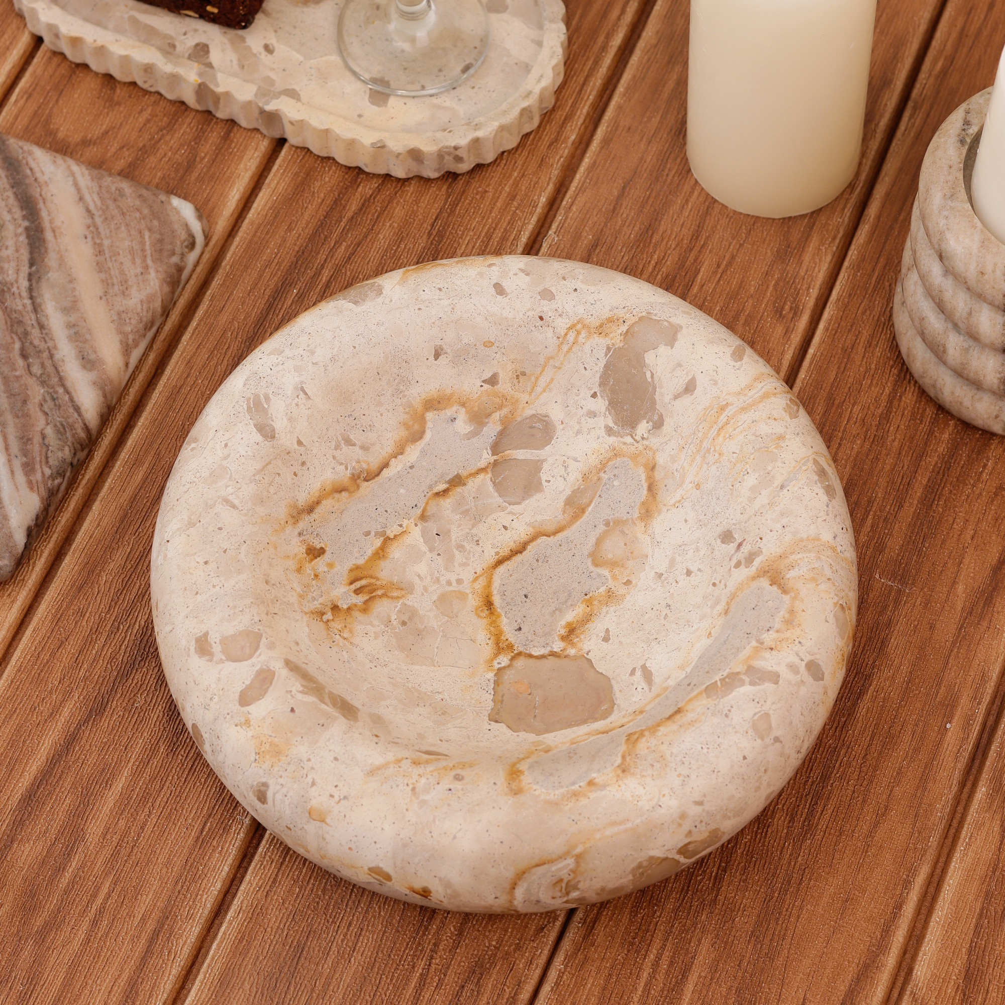 Marble Serving Bowl