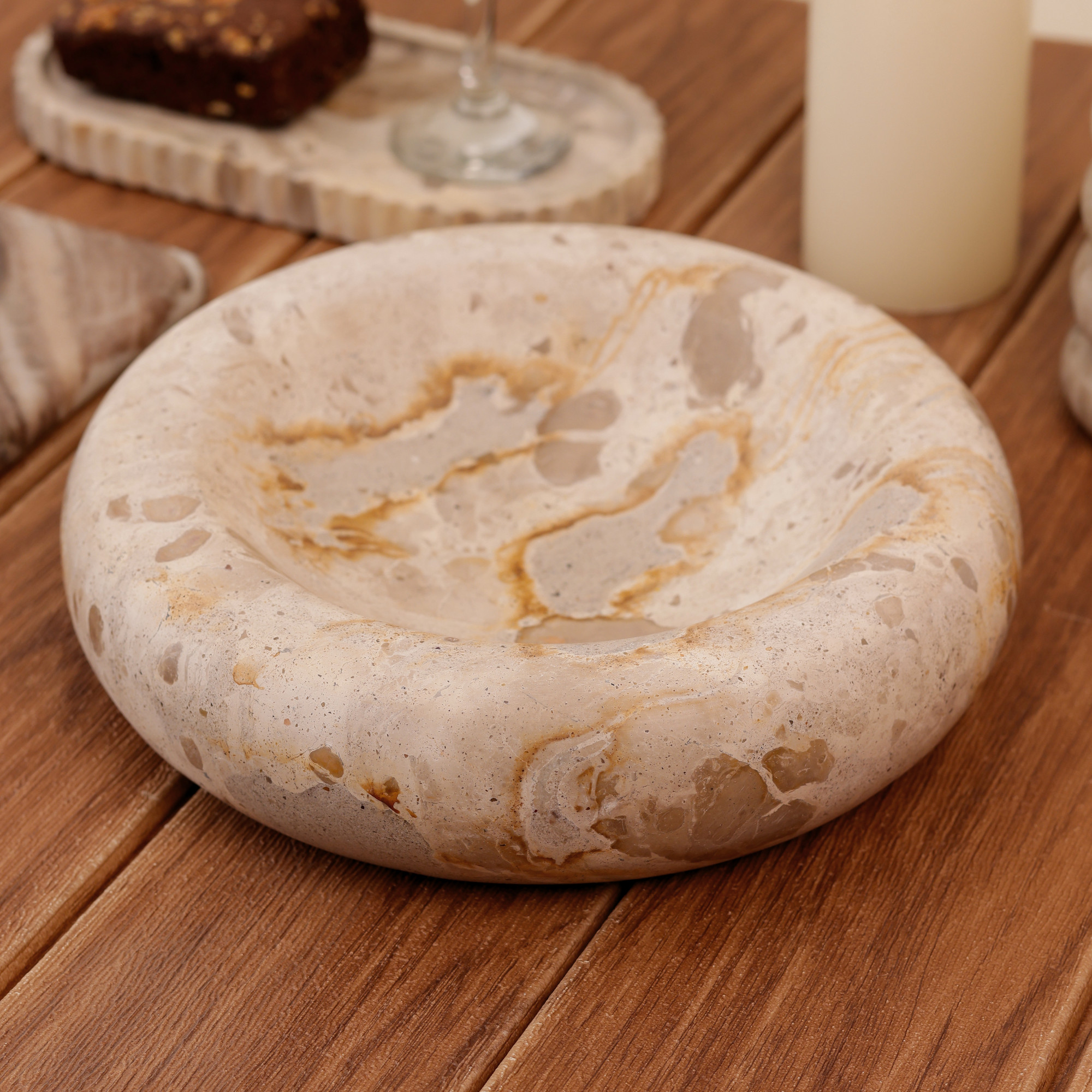 Marble Serving Bowl