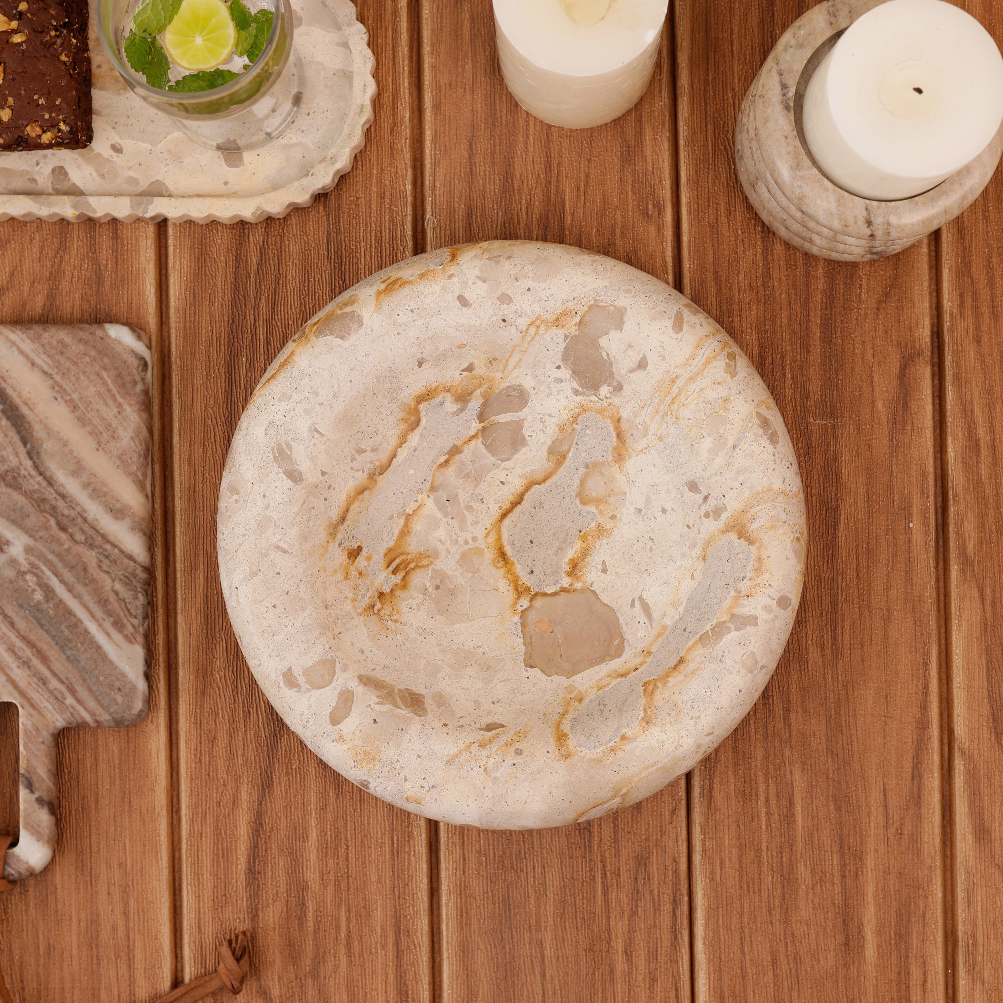 Marble Serving Bowl