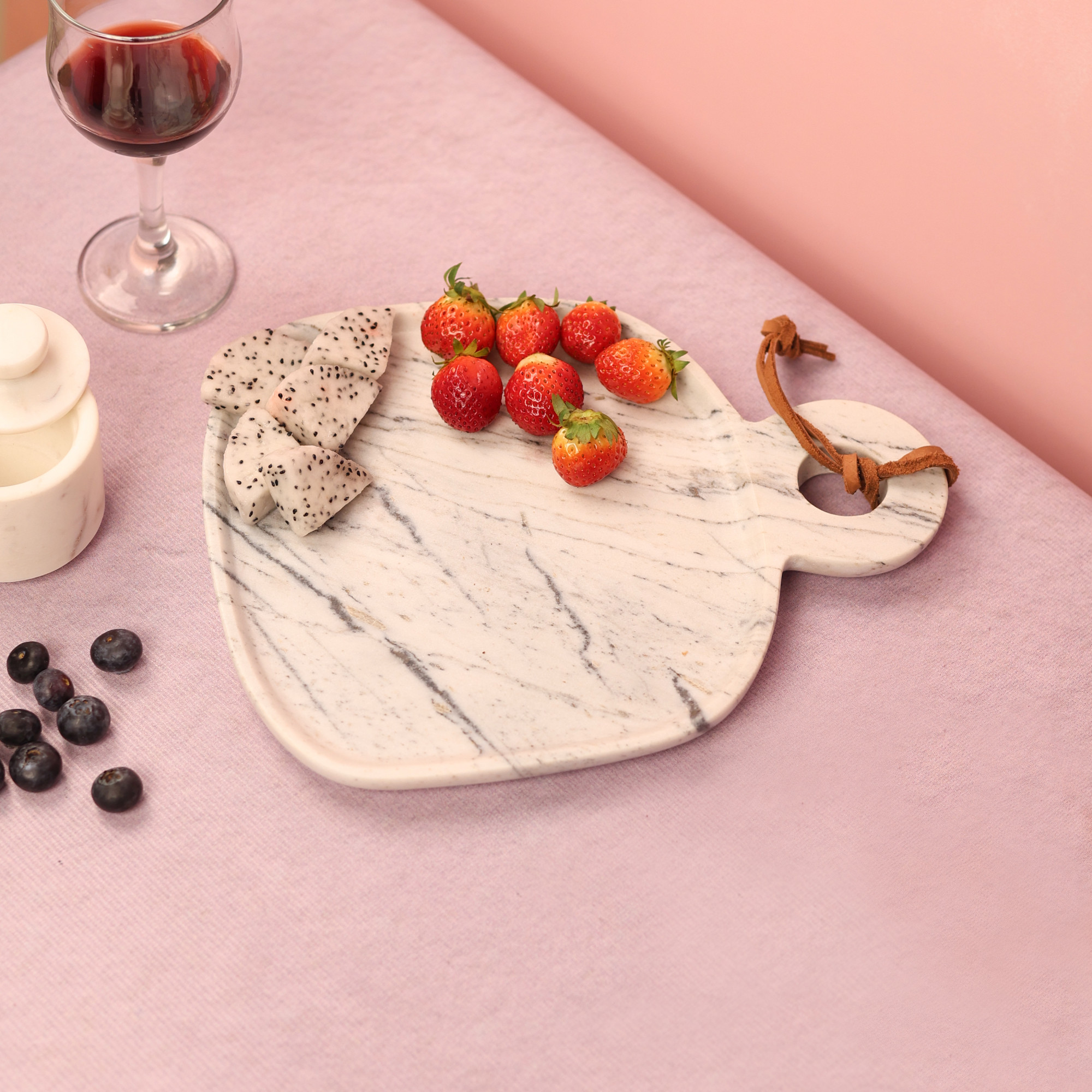 White Grey Marble Chopping Board