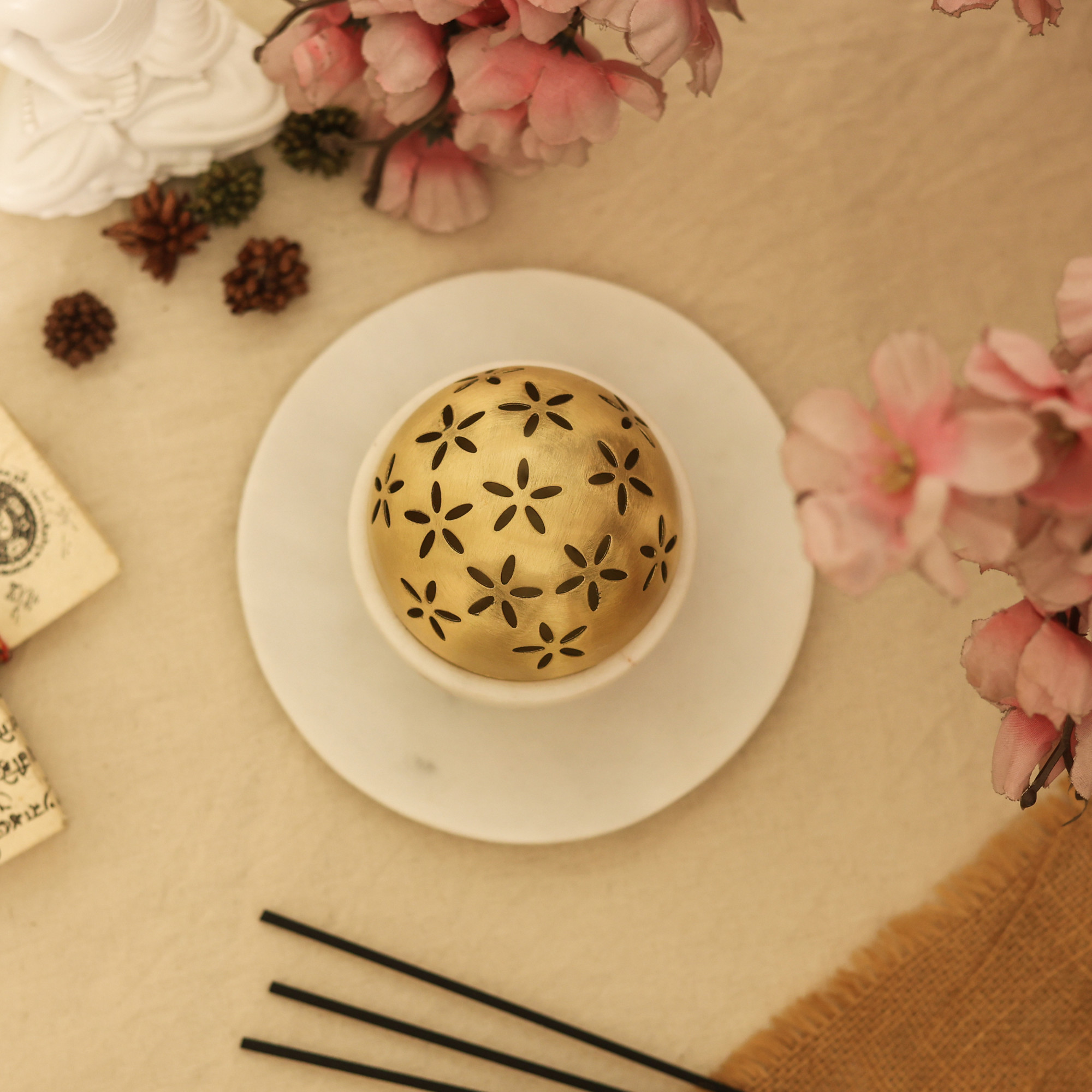 Shubh Sattva - Incense burner with tray