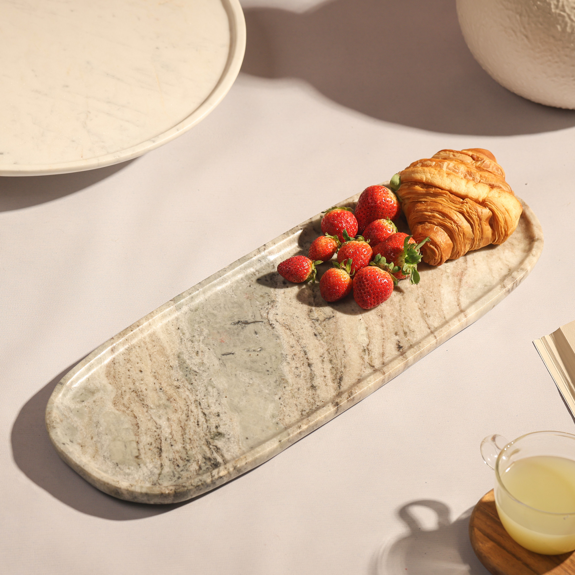 Grey Marble Utlility Tray