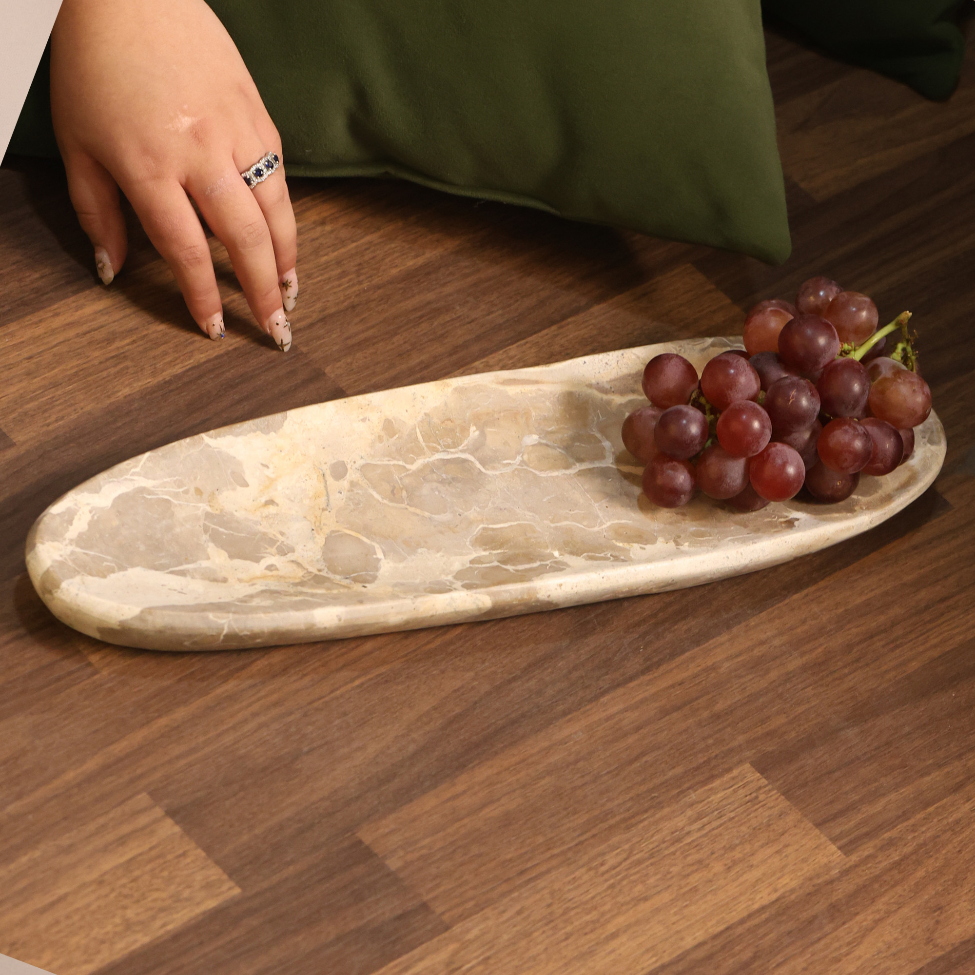 Oval Marble Serving Platter