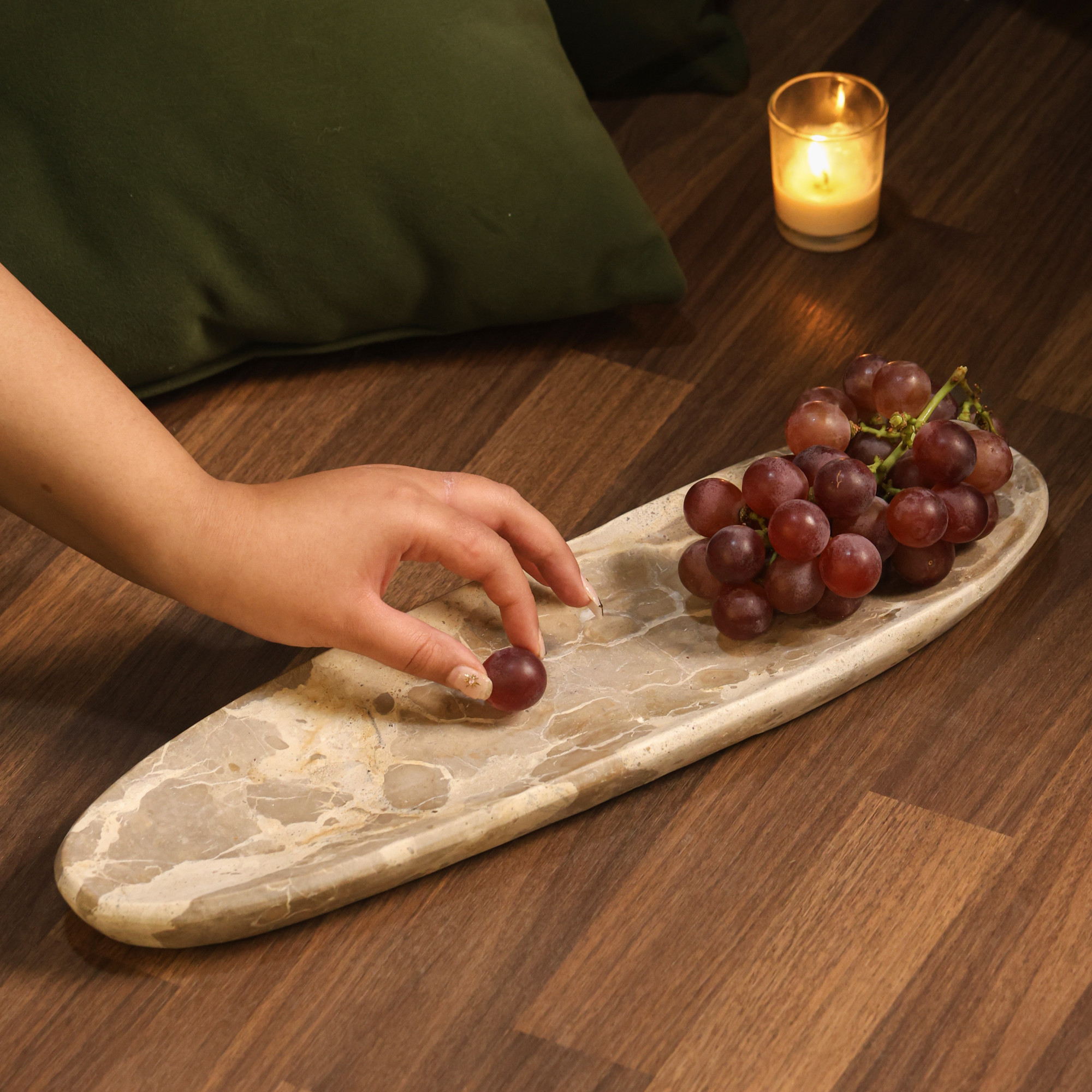 Oval Marble Serving Platter