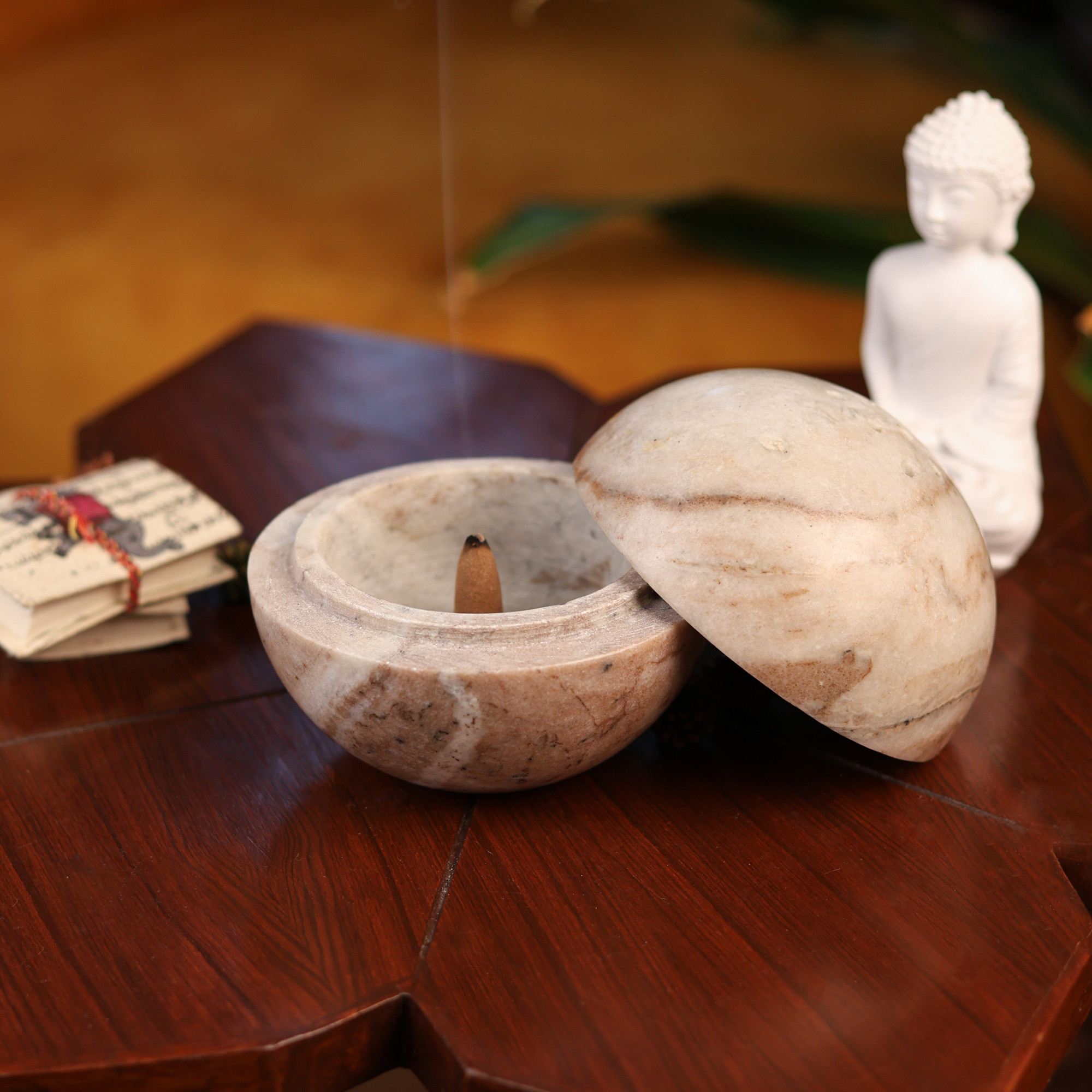 Marble Ball shaped Dhoop Burner