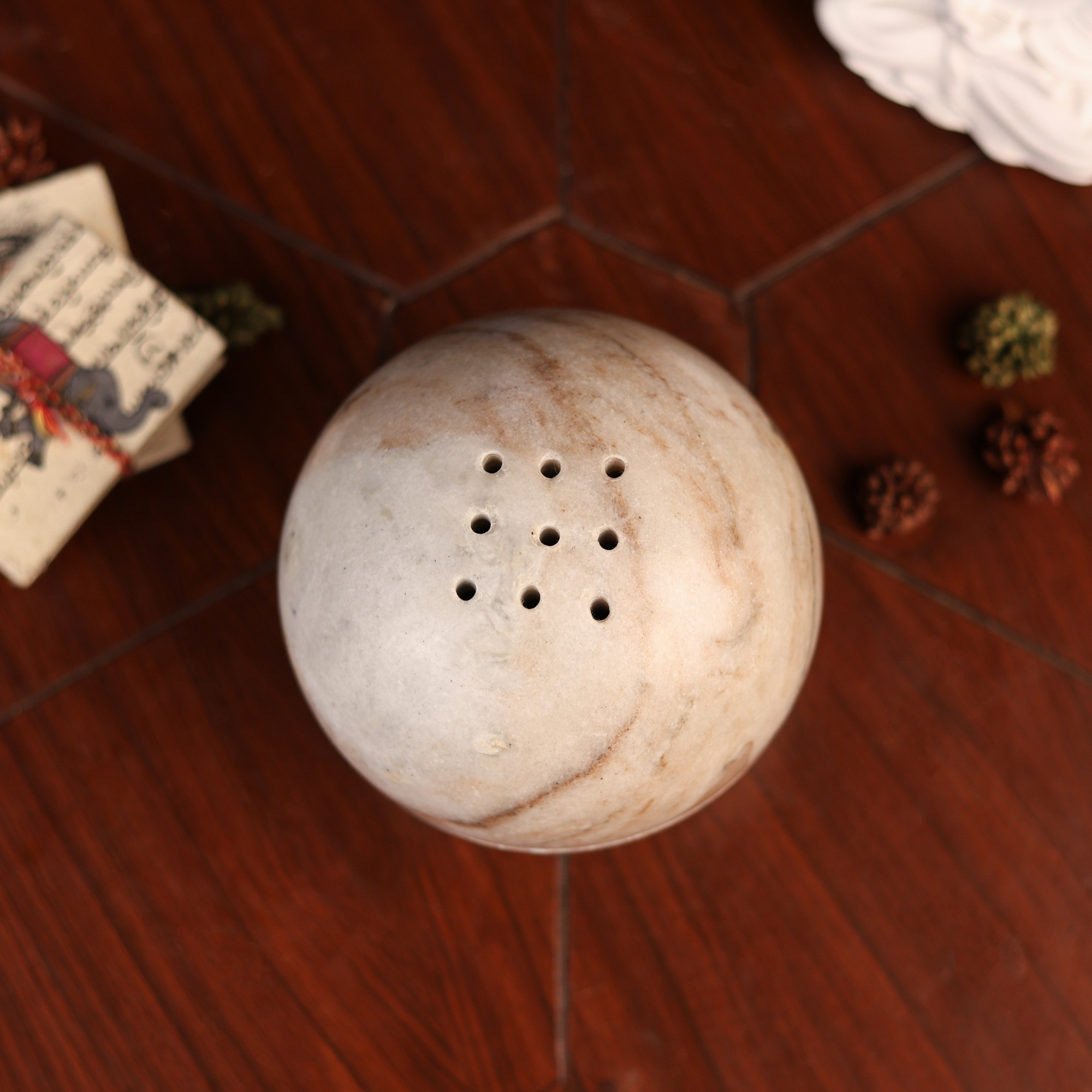 Marble Ball shaped Dhoop Burner