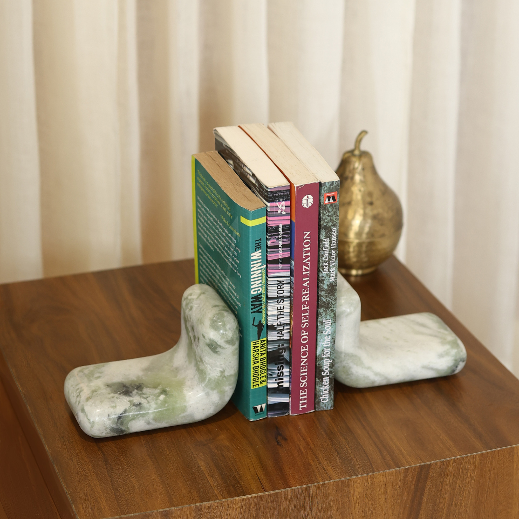 Mint Marble Bookend