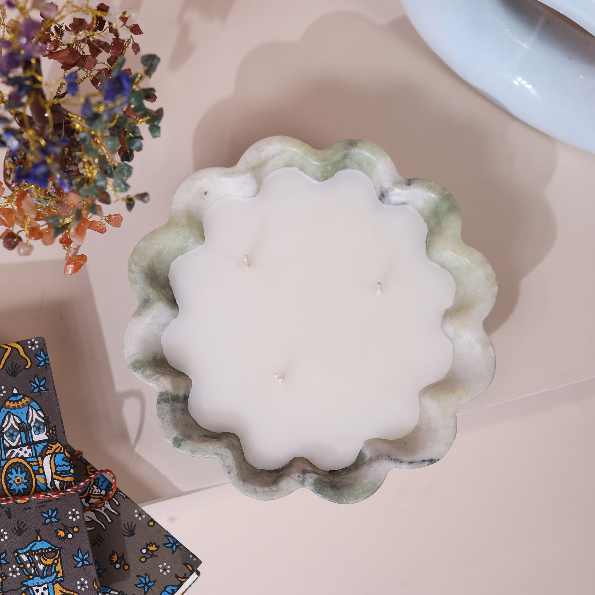 Flower Candle Bowl