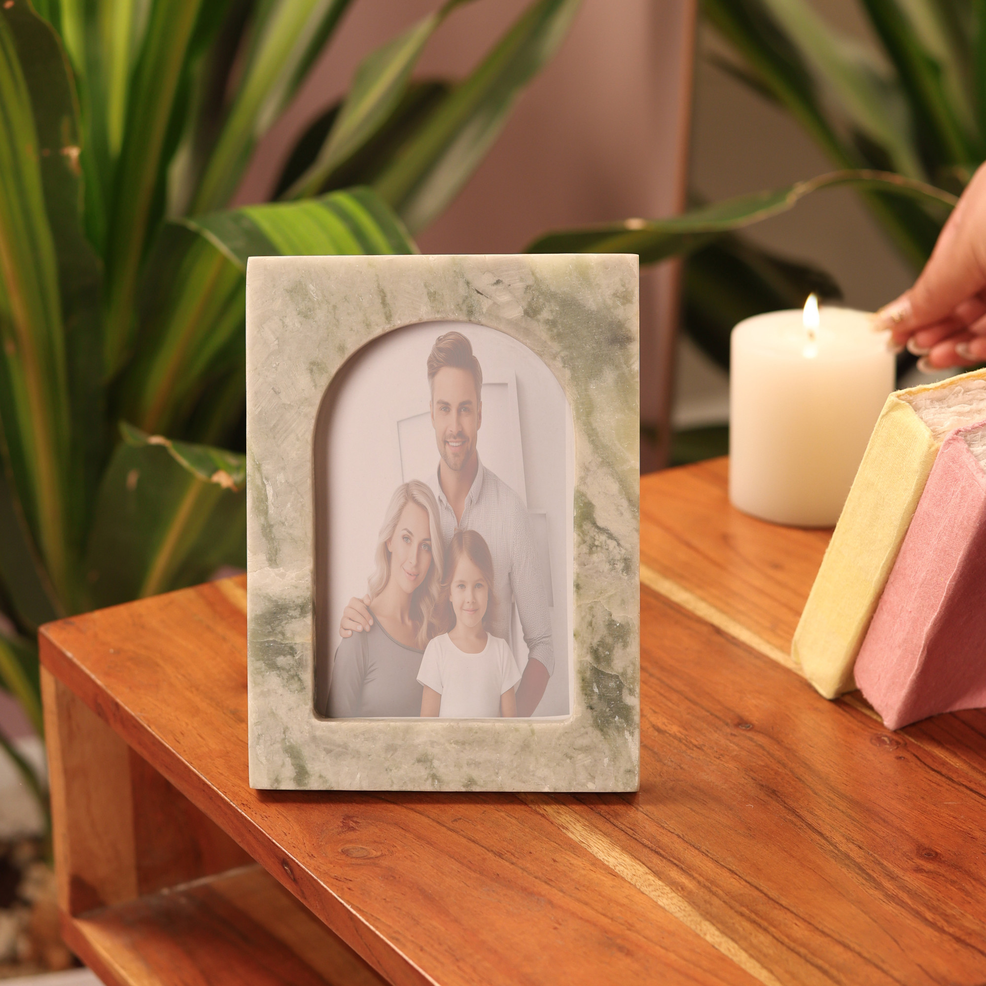 Mint Marble Photo Frame