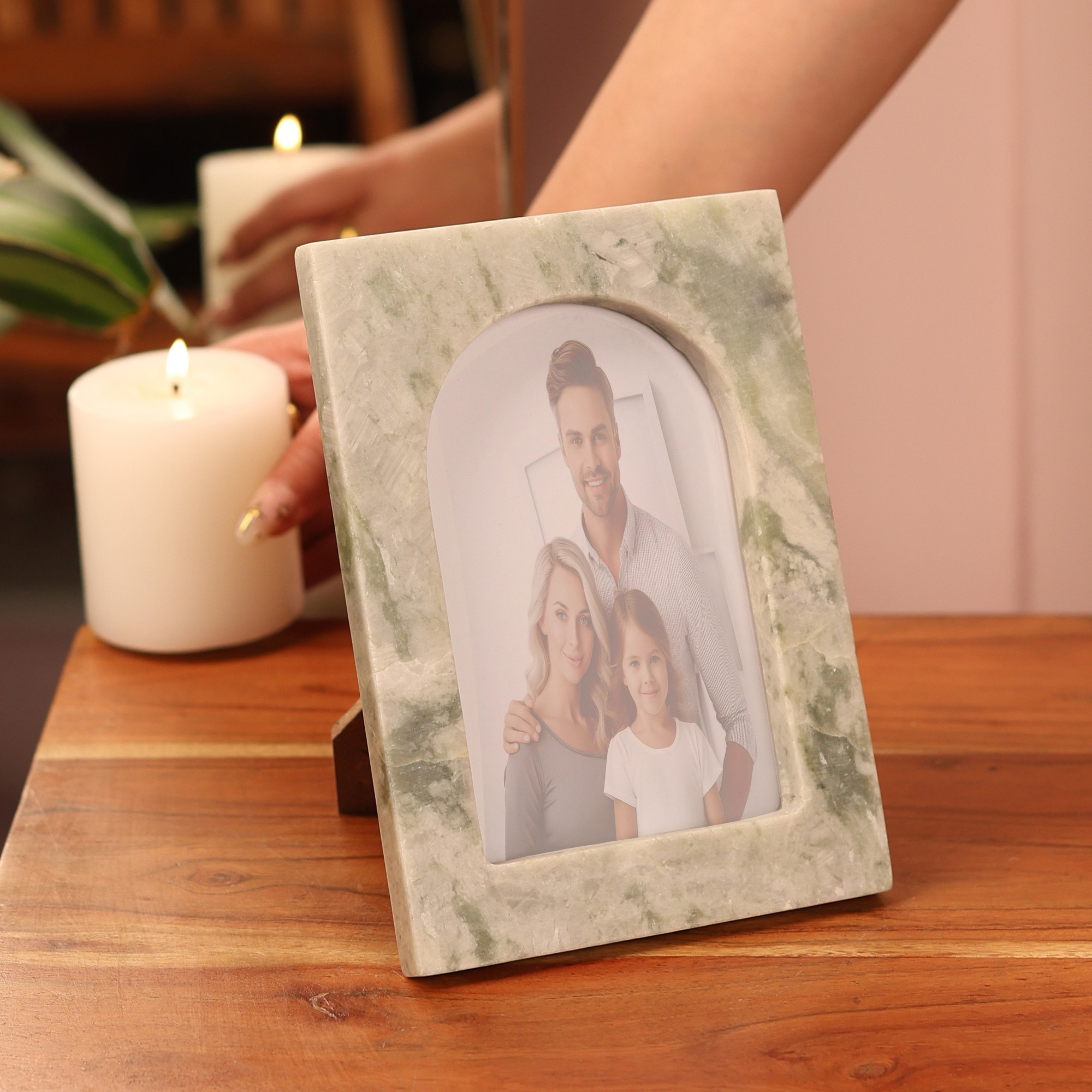 Mint Marble Photo Frame