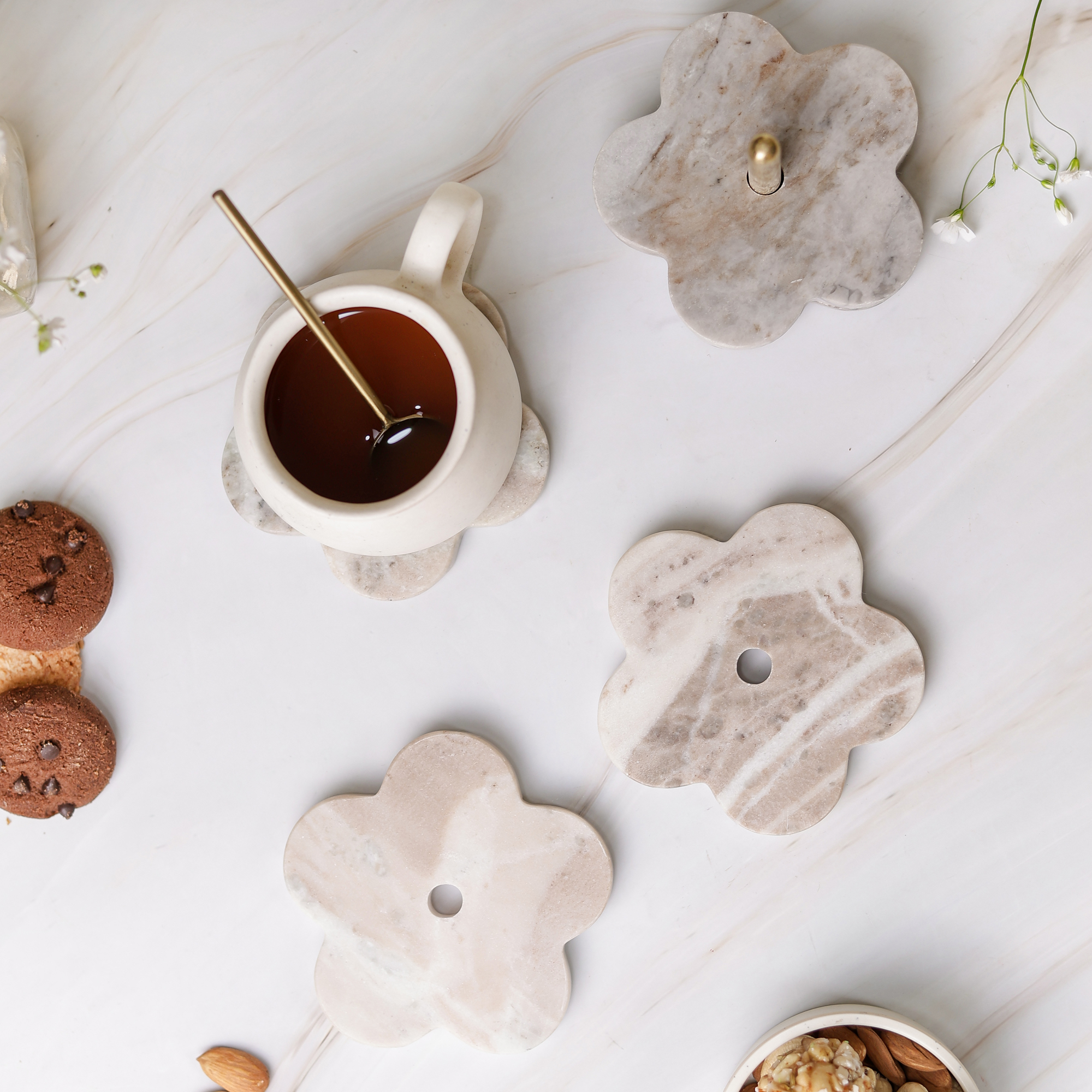 Flower Coaster set of 4