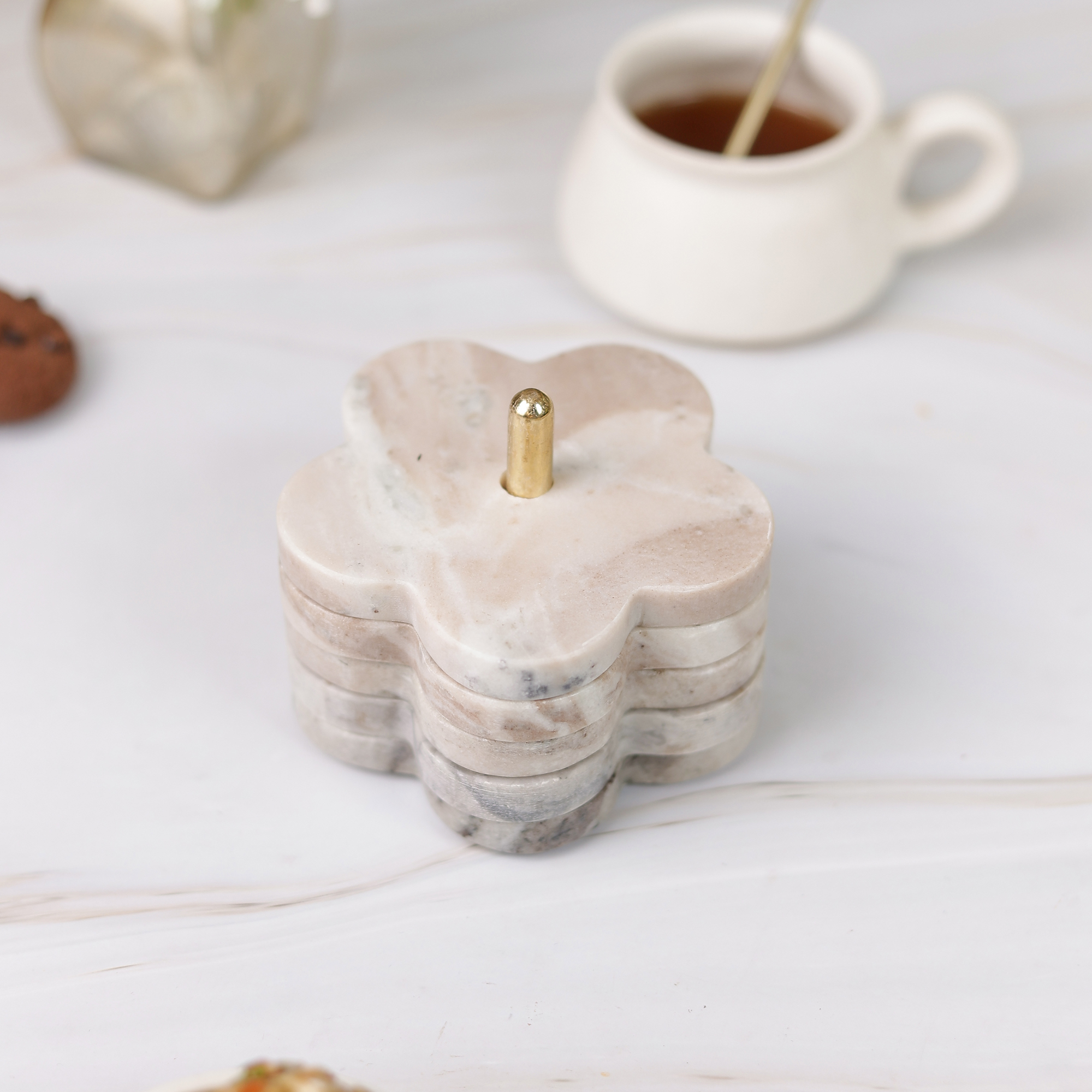 Flower Coaster set of 4